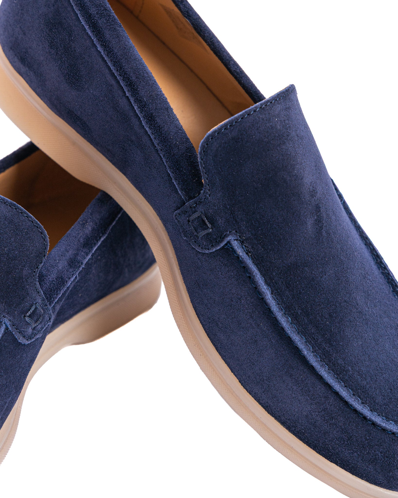 Valeri - mocassino scamosciato blu