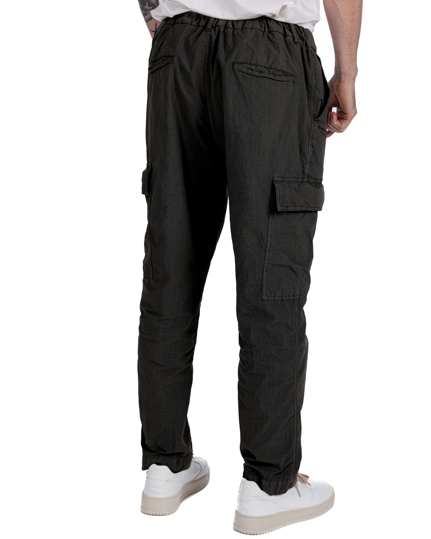 Robert - Black Armored Cargo Pants