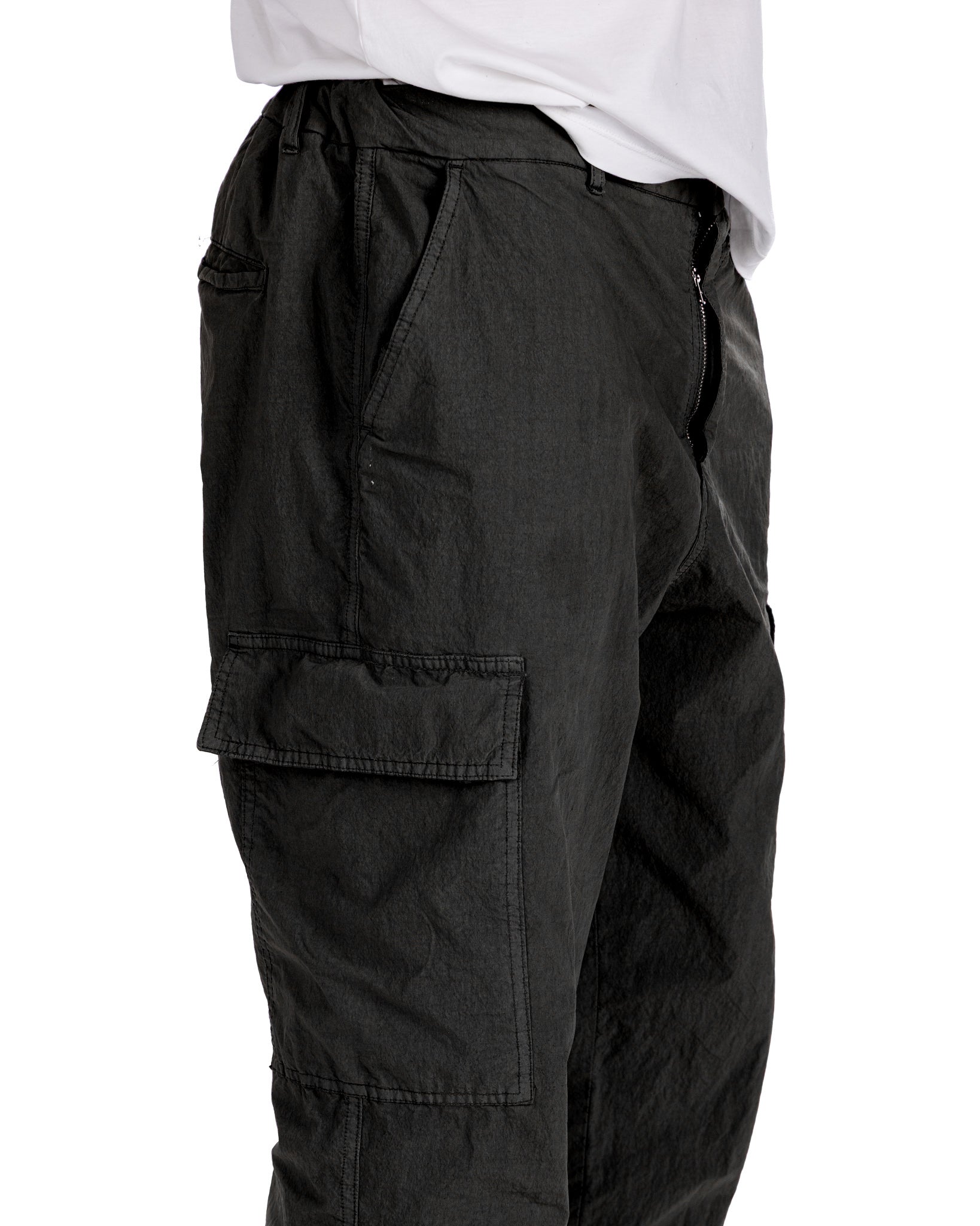 Robert - Black Armored Cargo Pants