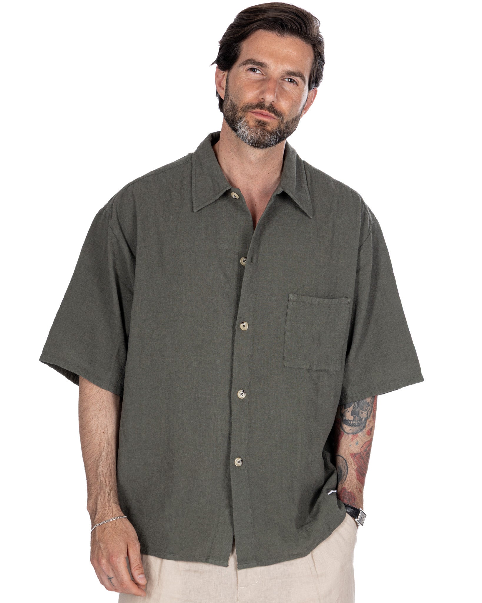 Madeira - camicia armaturata oversize militare