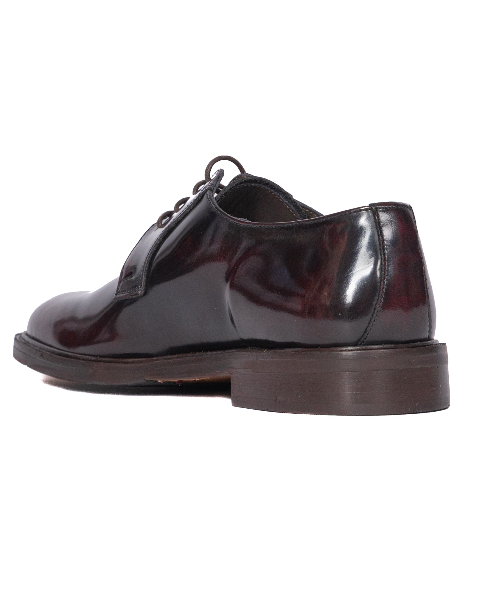 Edgar Derby in burgundy leather