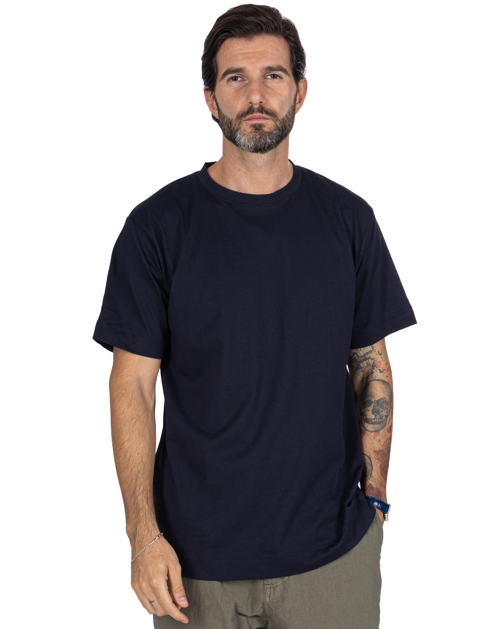 Bergen - t-shirt in cotone blu