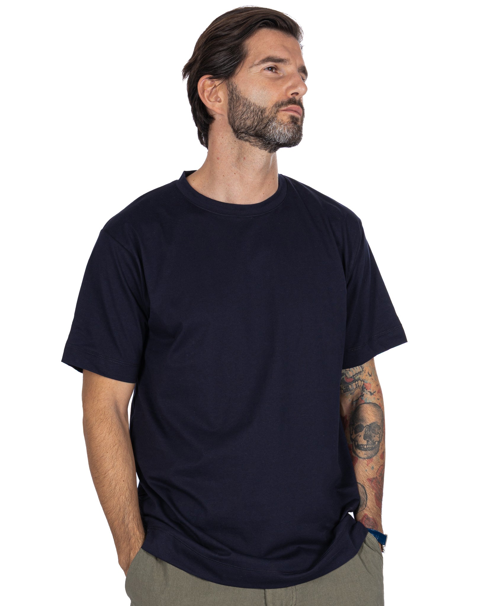 Bergen - t-shirt in cotone blu