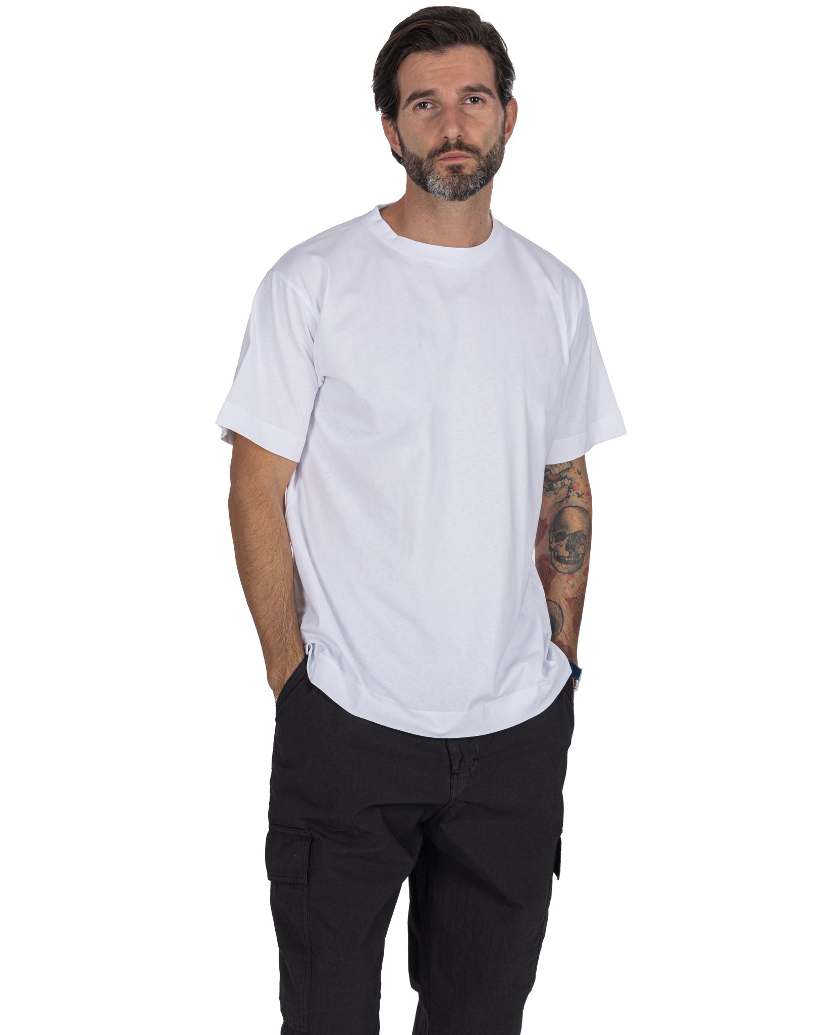 Bergen - t-shirt in cotone bianca