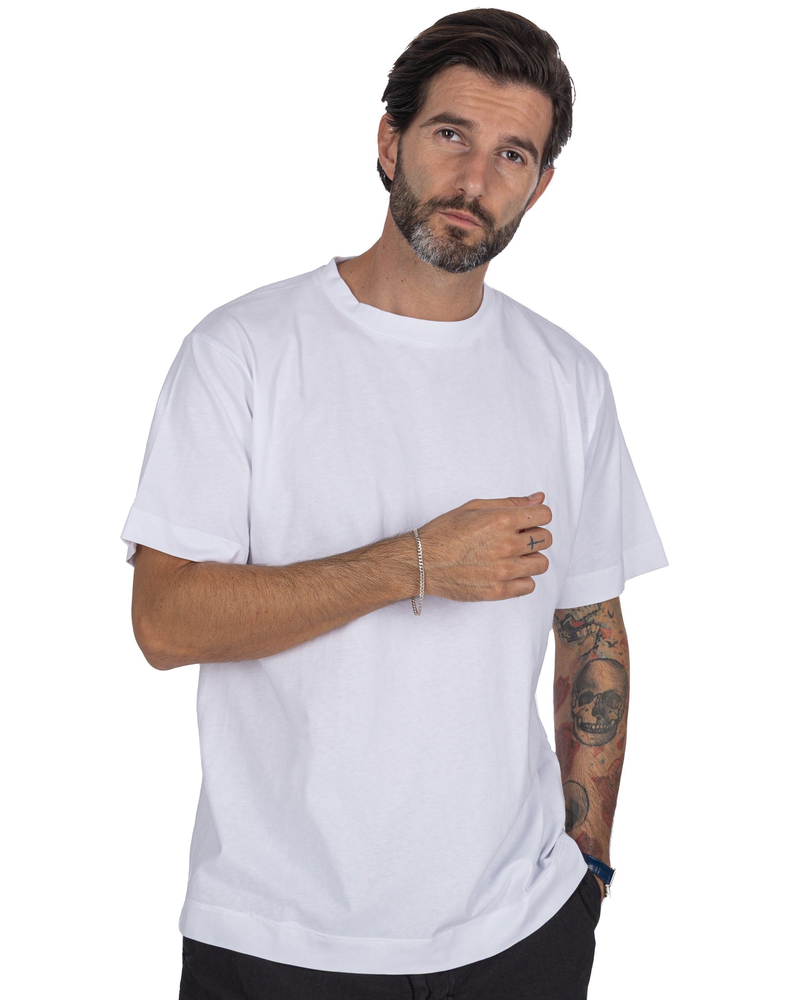 Bergen - t-shirt in cotone bianca