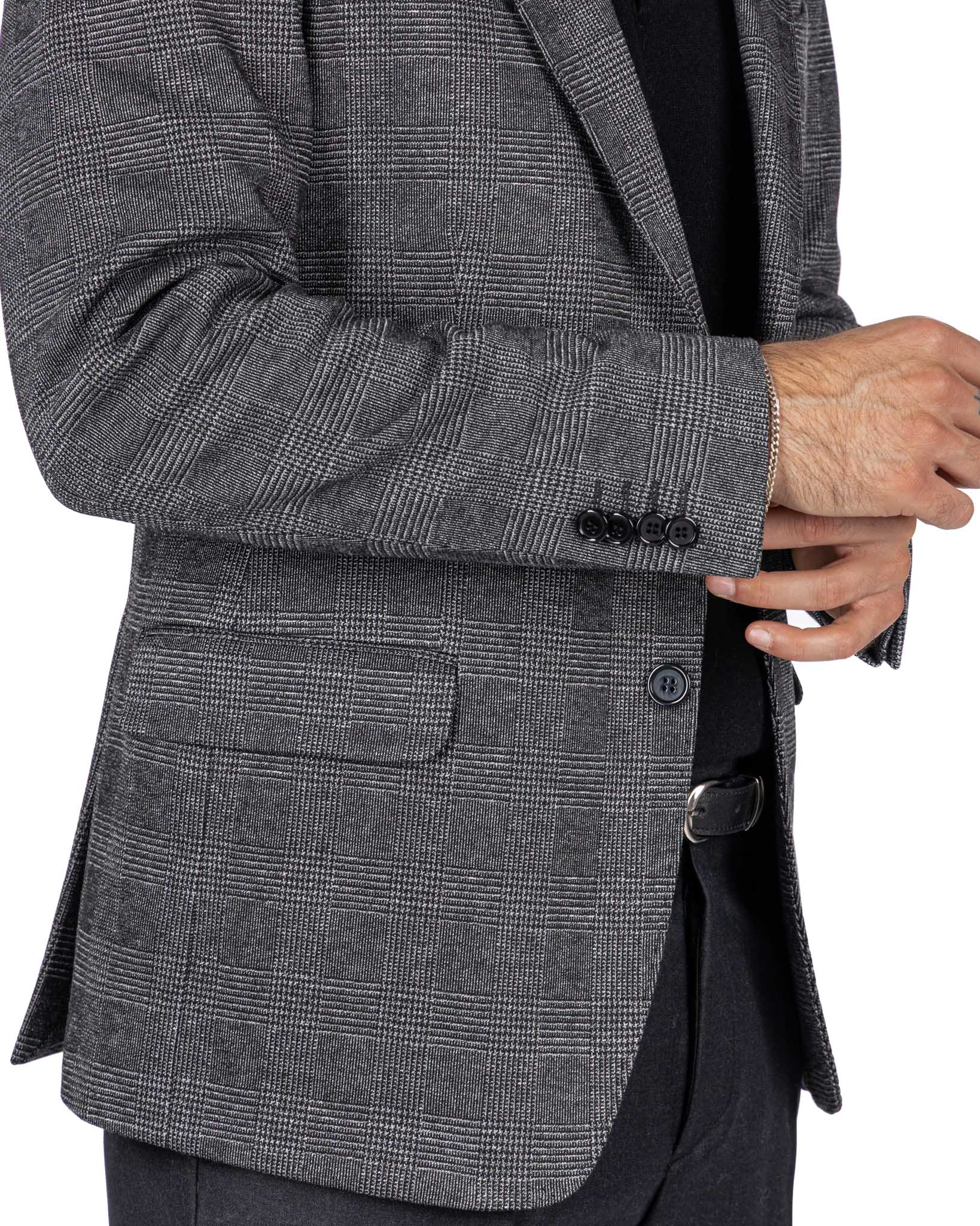 Orson anthracite checked jacket
