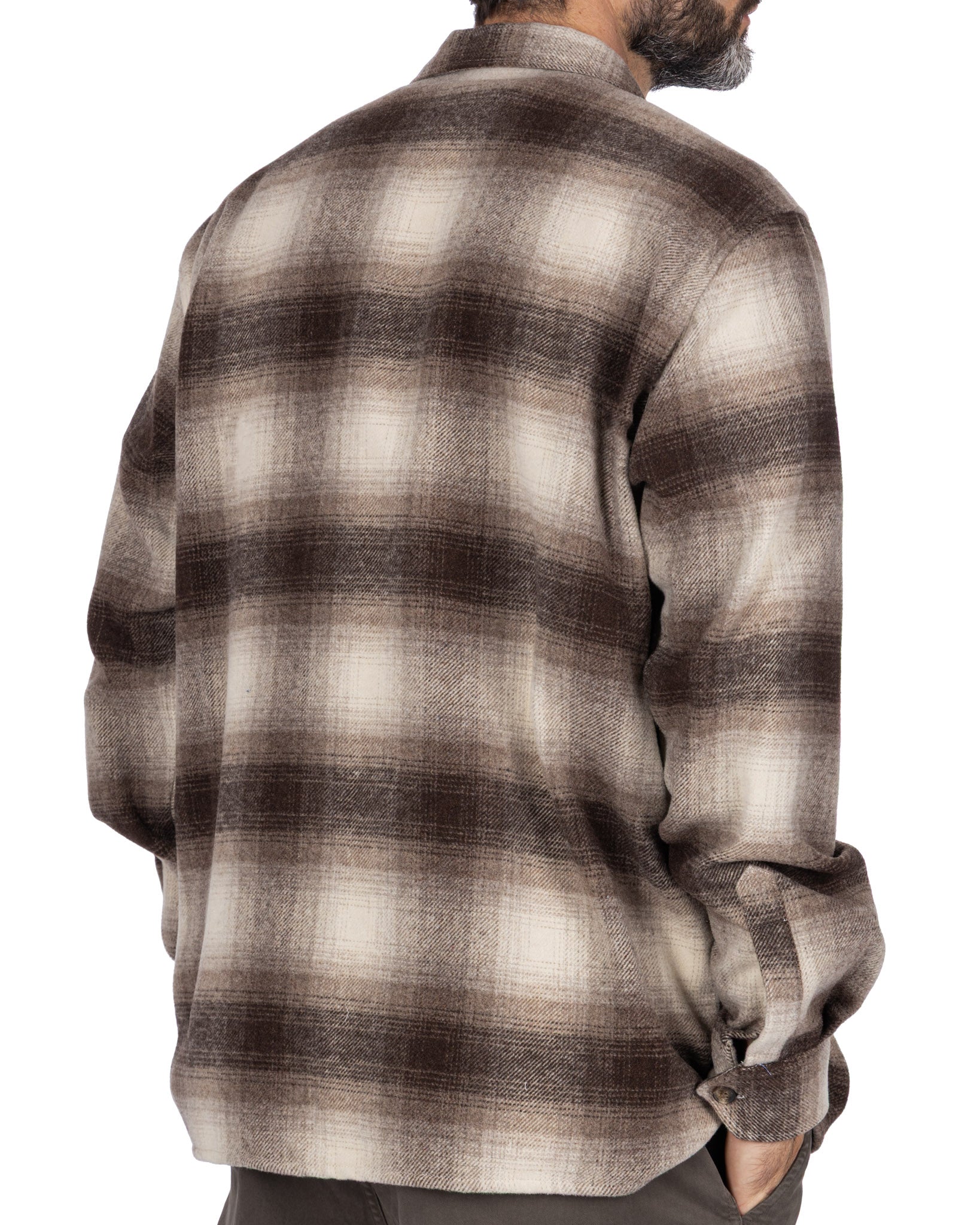 Beige Checked Odin Shirt