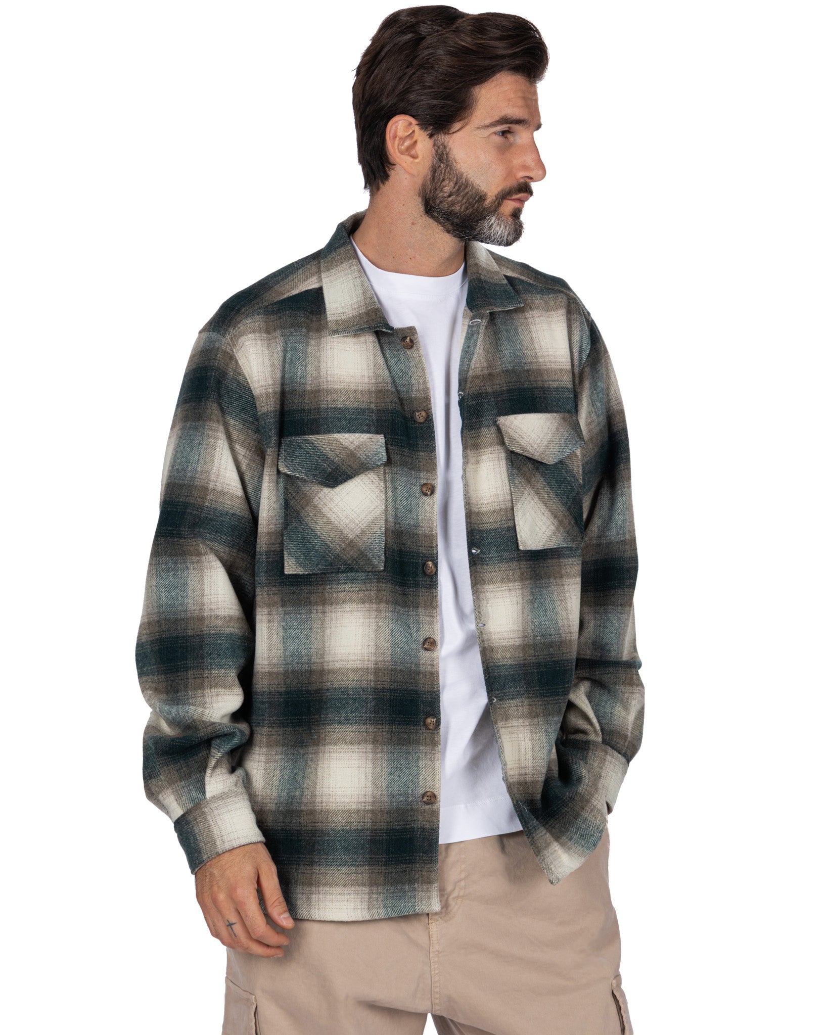 Odin Green Checkered Shirt