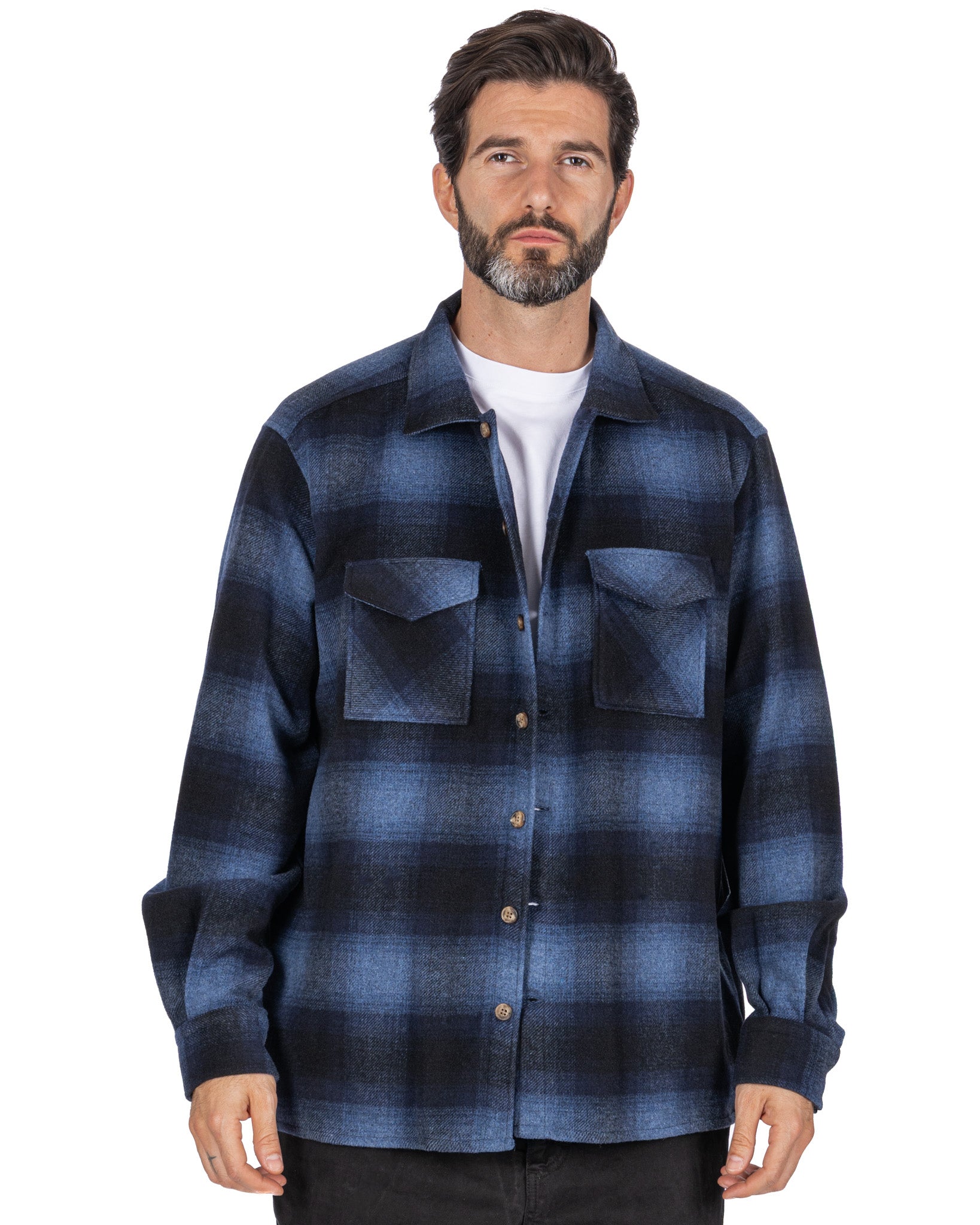 Odin blue checked shirt