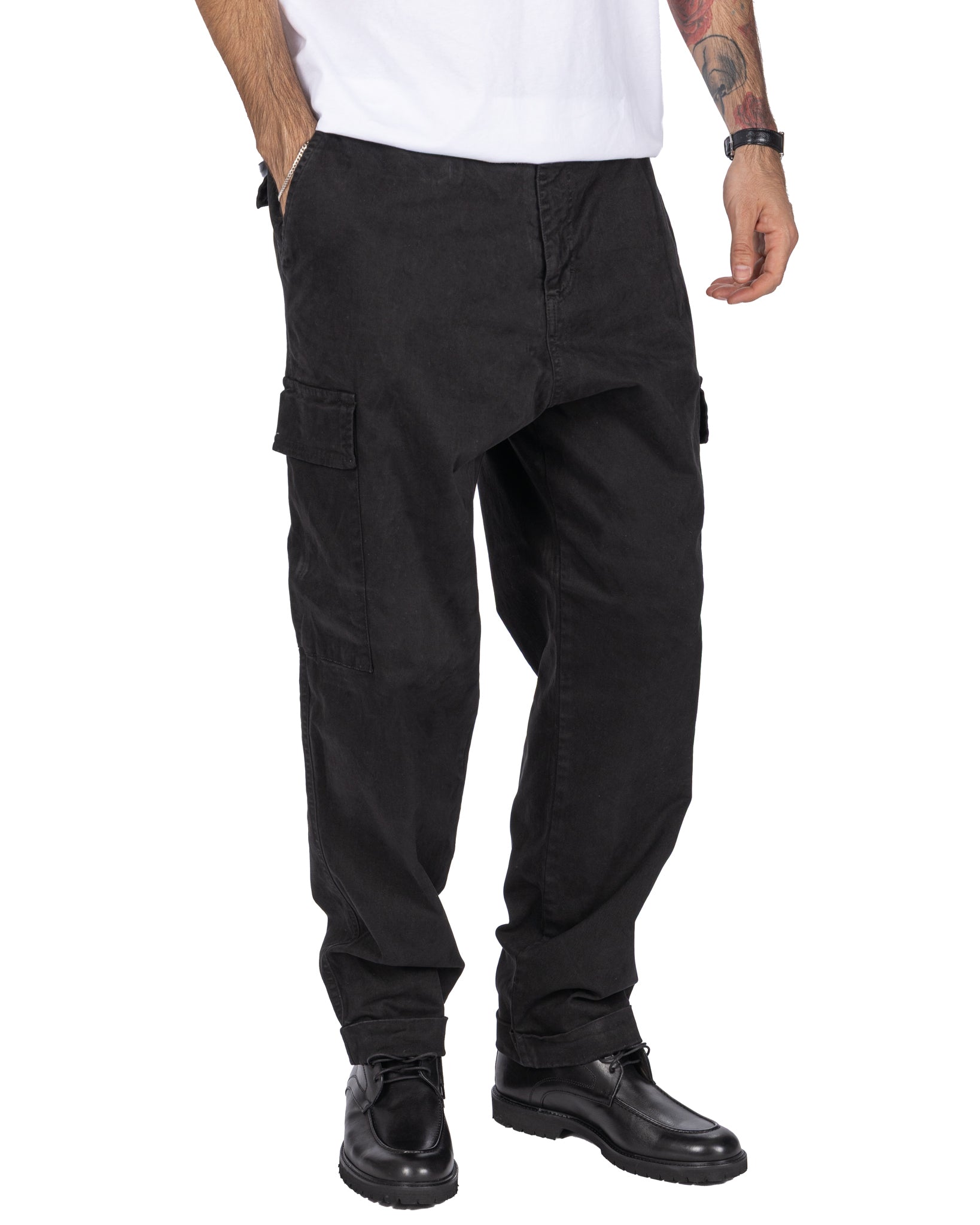 Kodak black cotton cargo trousers