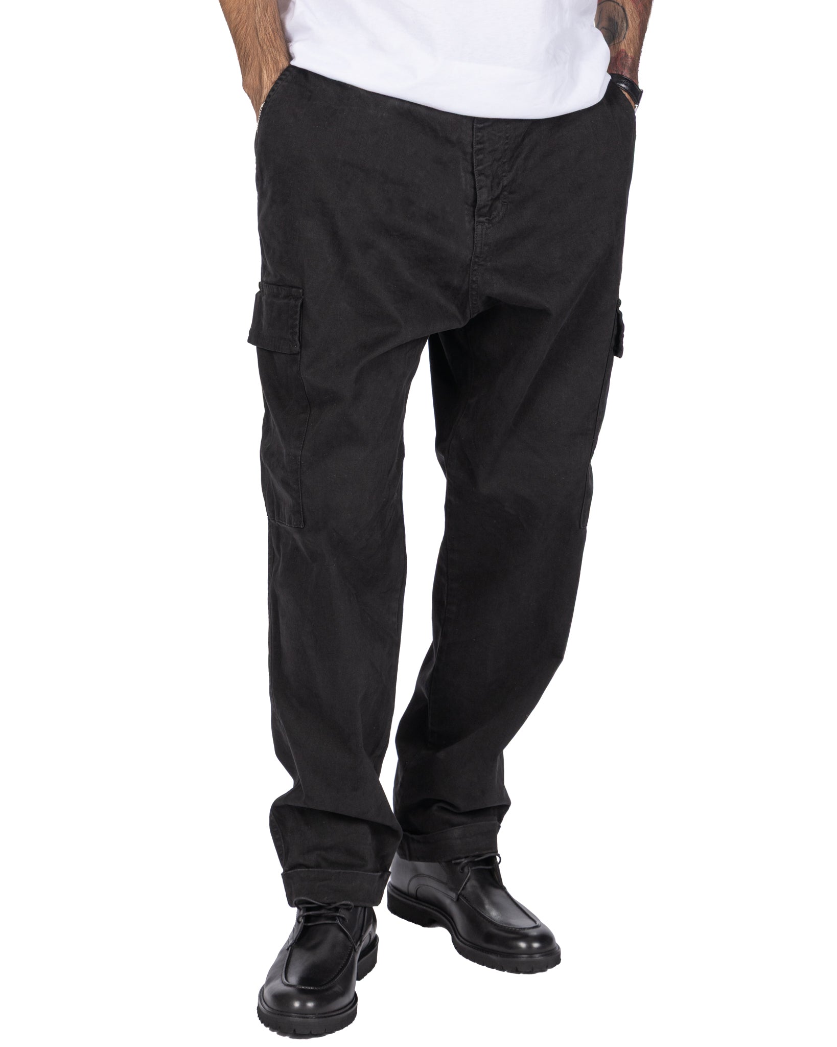 Kodak black cotton cargo trousers