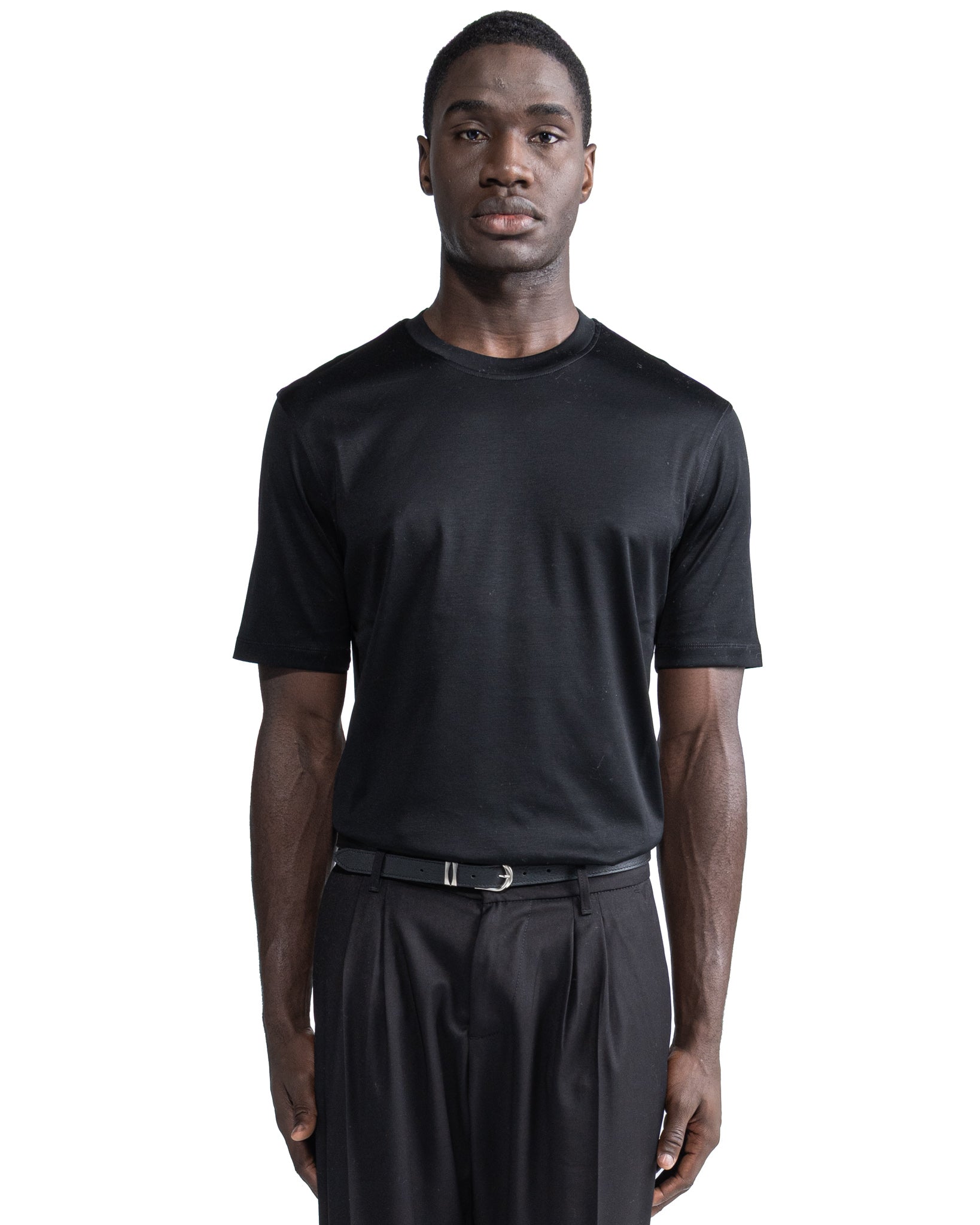 T-shirt Hoorn en fil d'Écosse noir