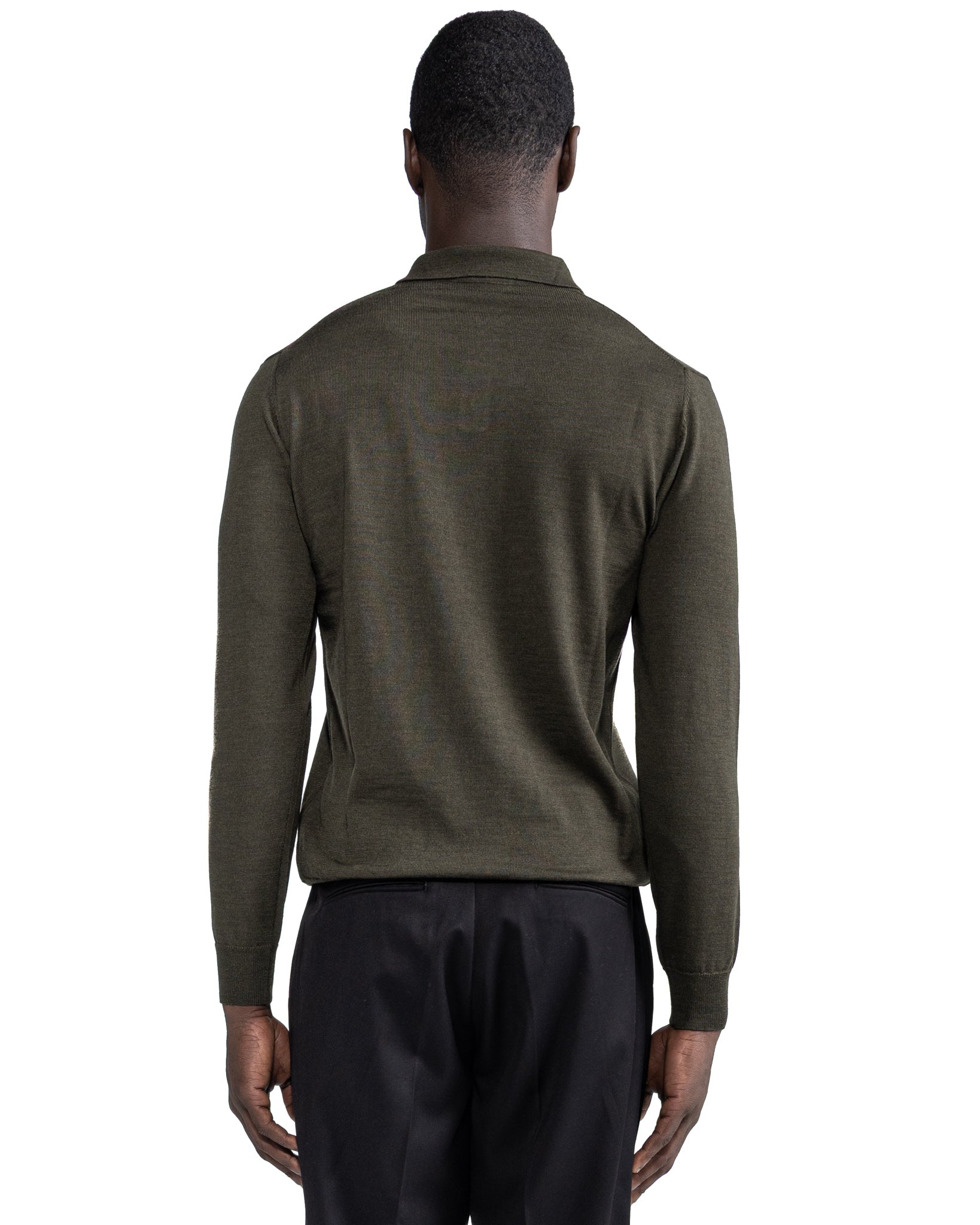 Polo Rovigo in lana Tollegno militare