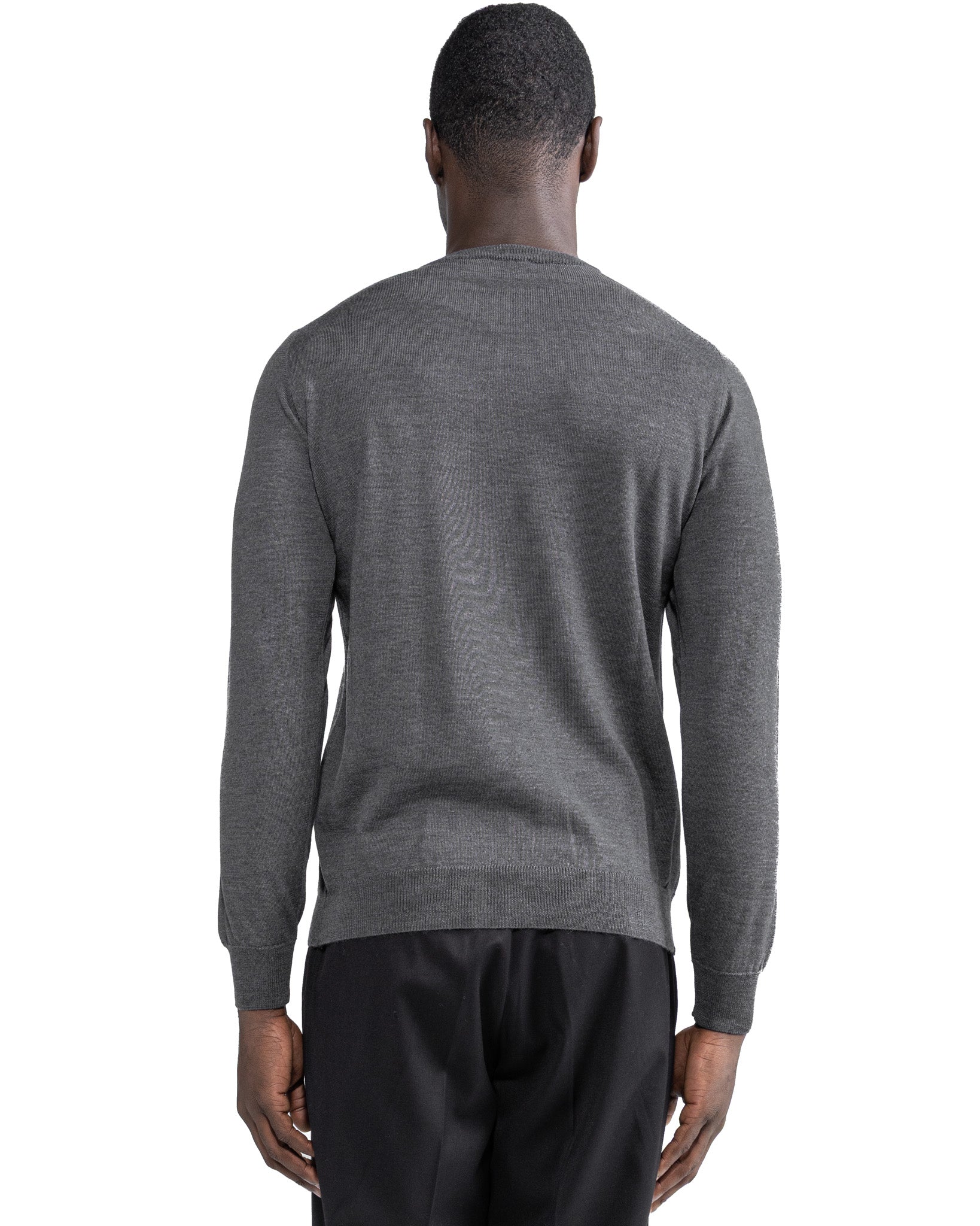 Furore crewneck in merino wool Tollegno grey