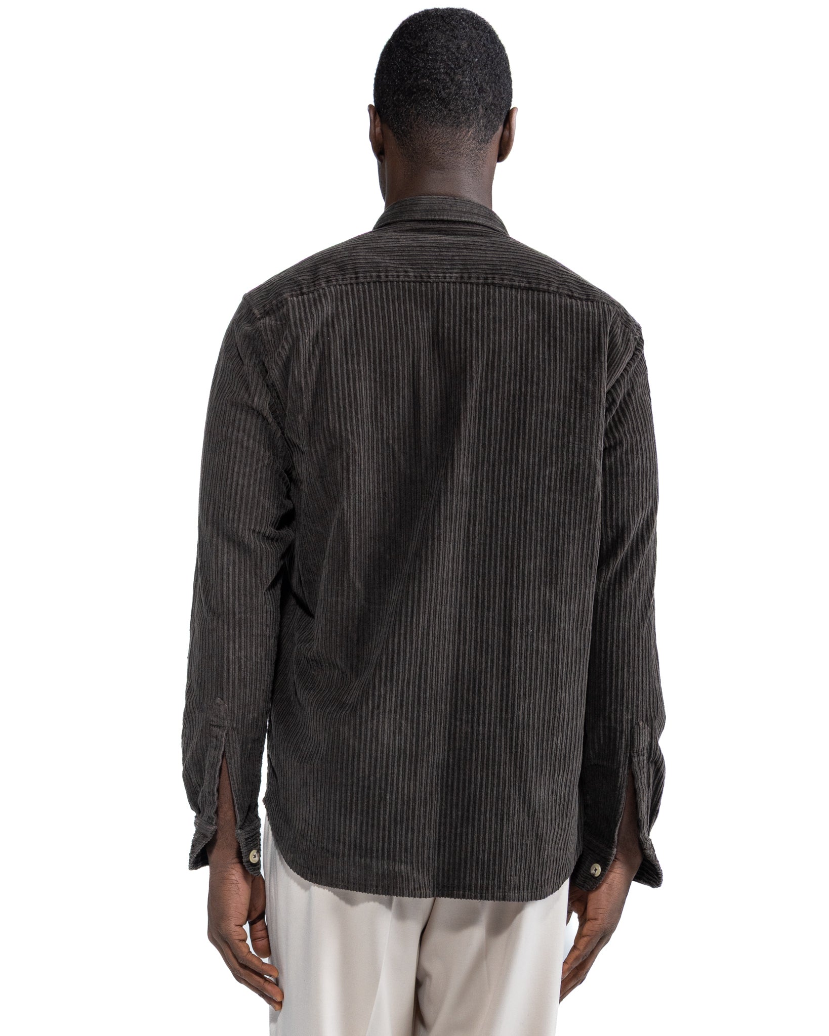 Camicia Atlantis in velluto moro