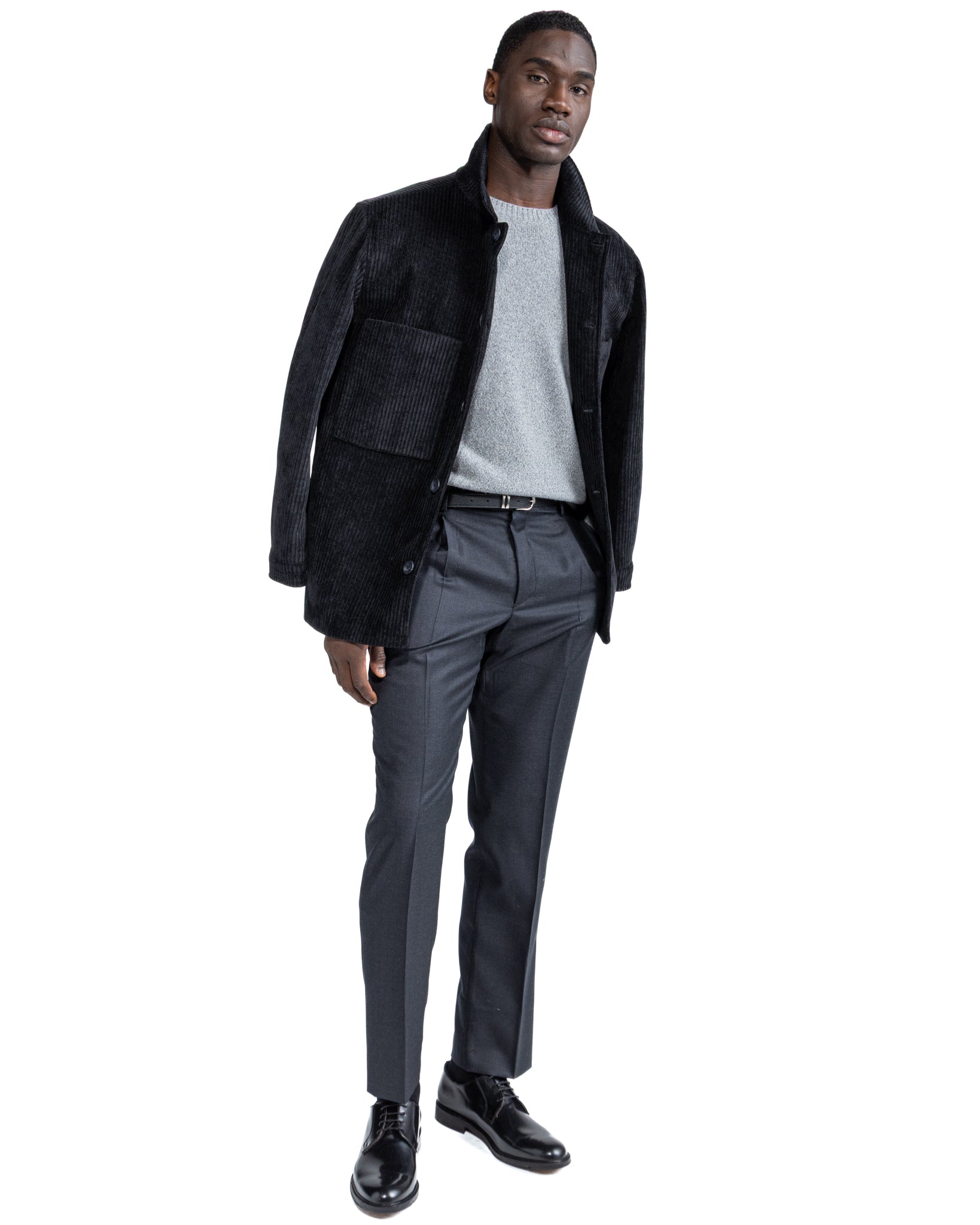 Pull ras du cou Willie en boucle grise