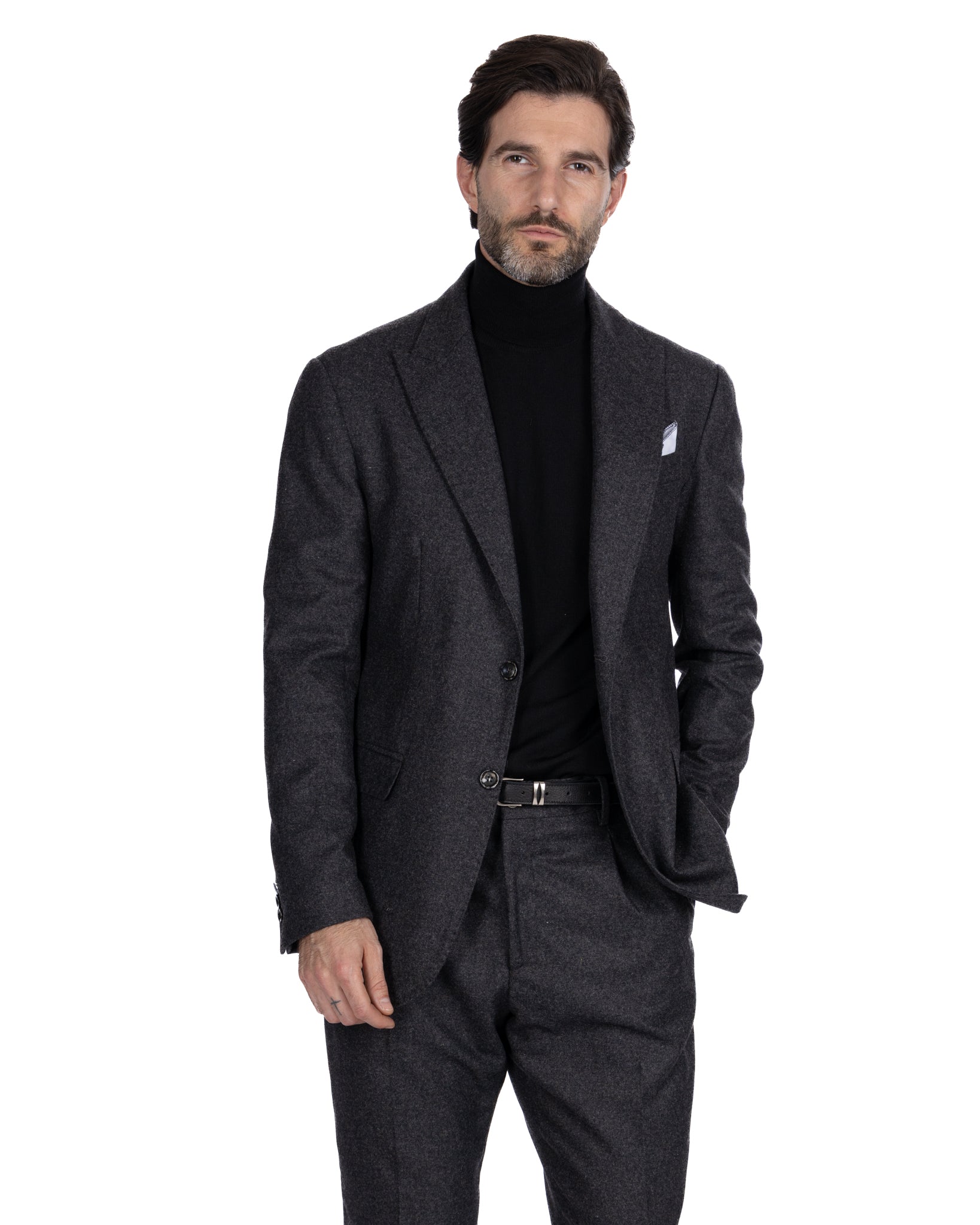 Veste Reflex en flanelle noire