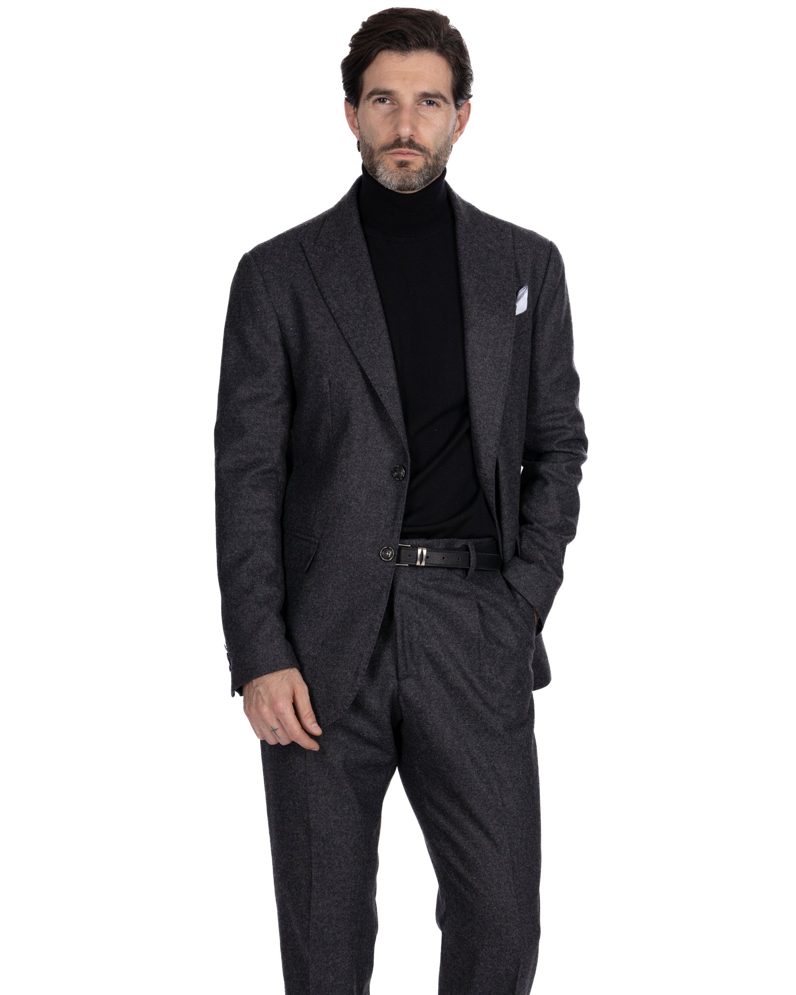 Veste Reflex en flanelle noire