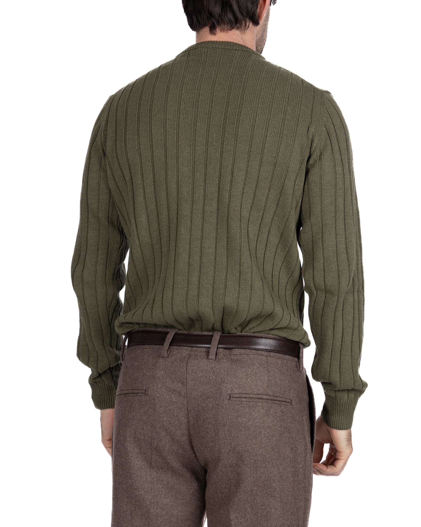 Girocollo Tambora a trecce verde