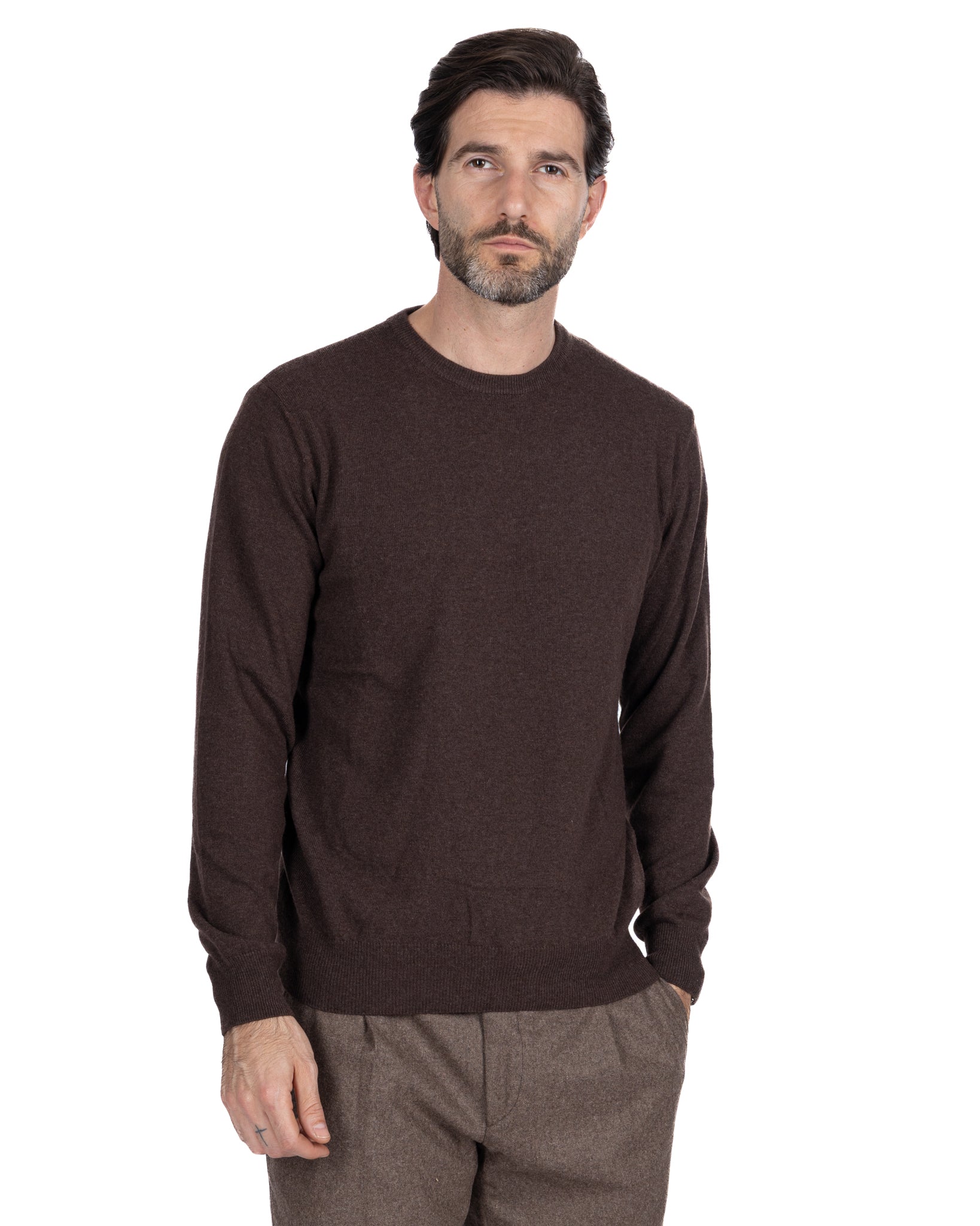 Dustin crewneck in dark cashmere blend