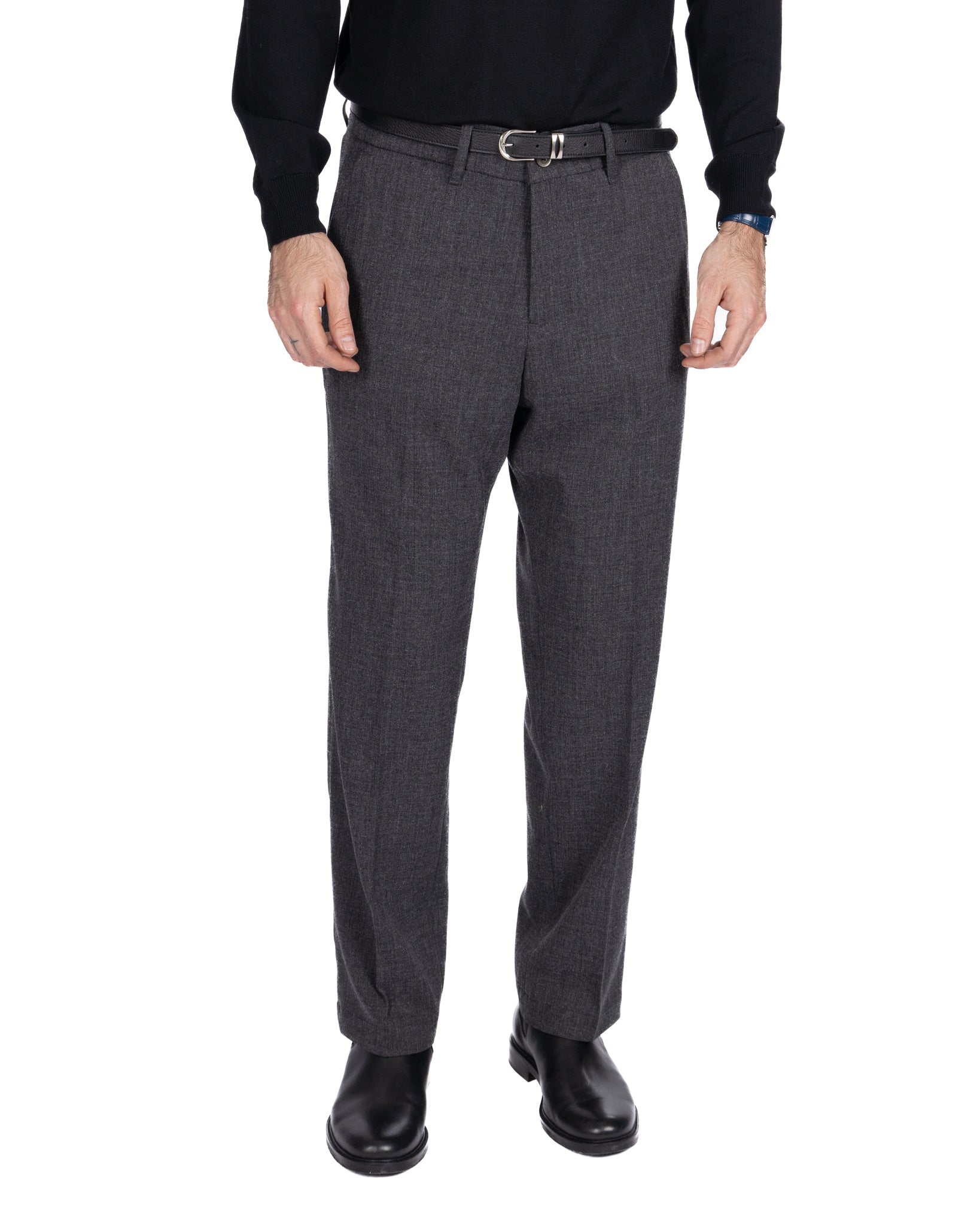 Zeiis wide trousers anthracite