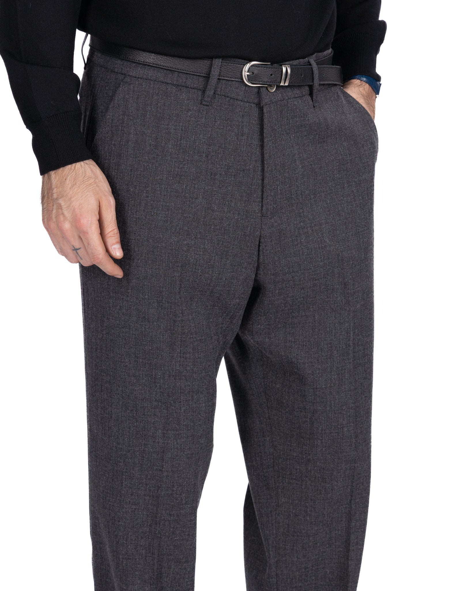 Zeiis wide trousers anthracite