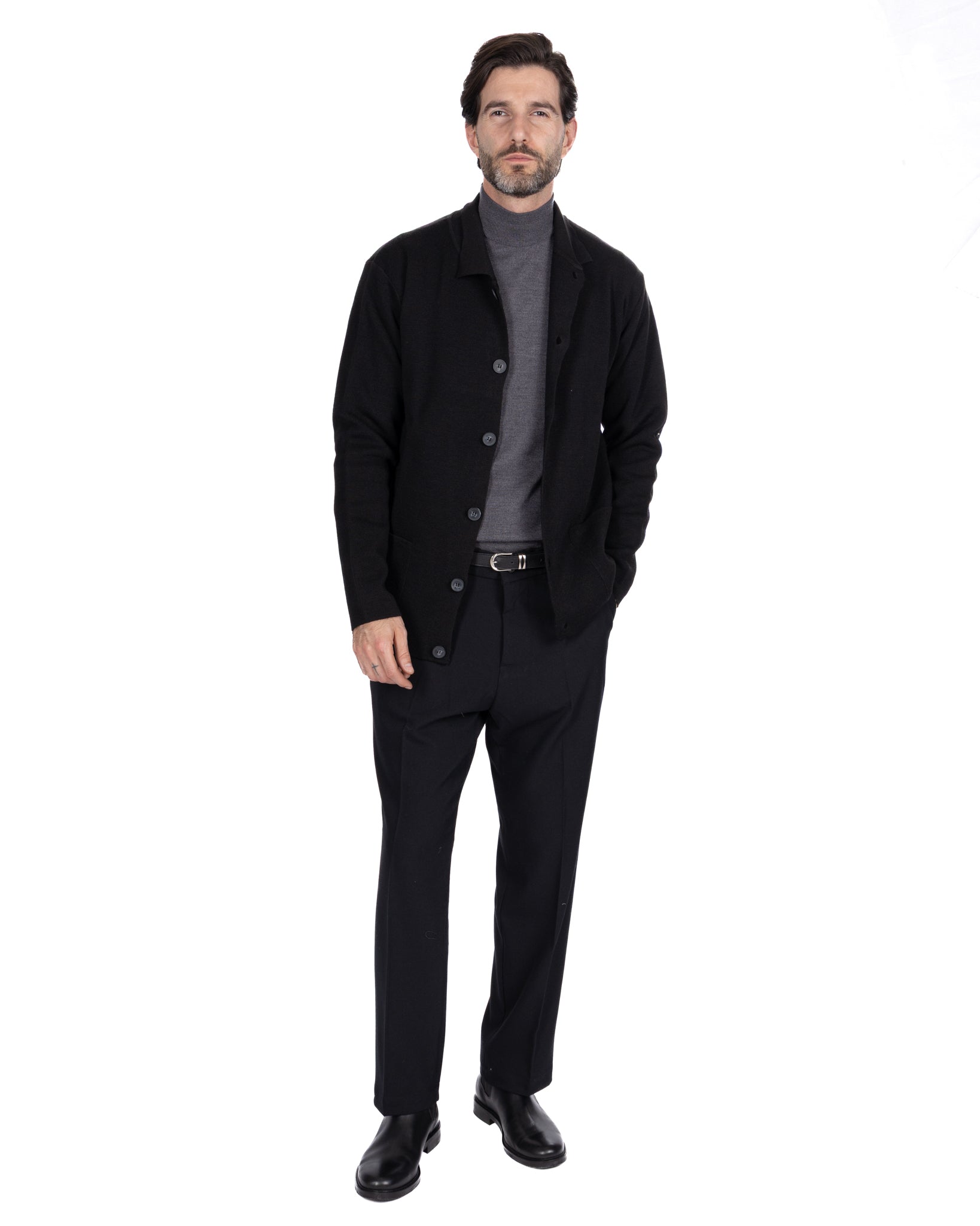 Krakatoa Knit Jacket Black