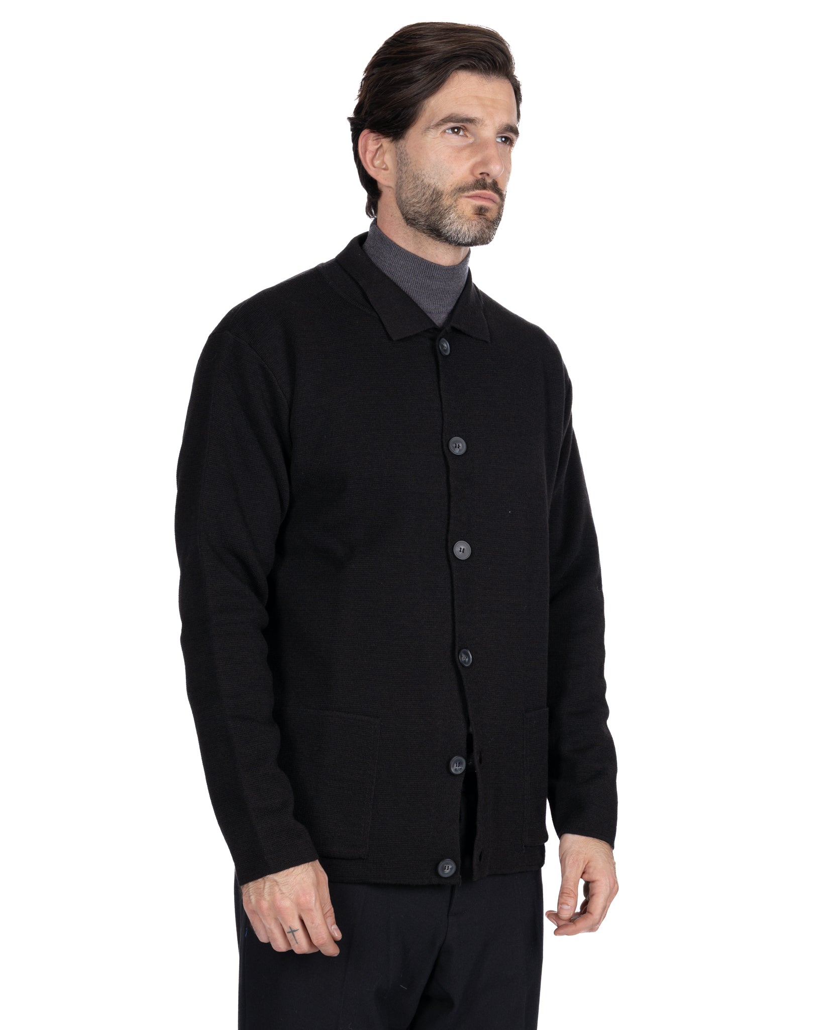 Krakatoa Knit Jacket Black