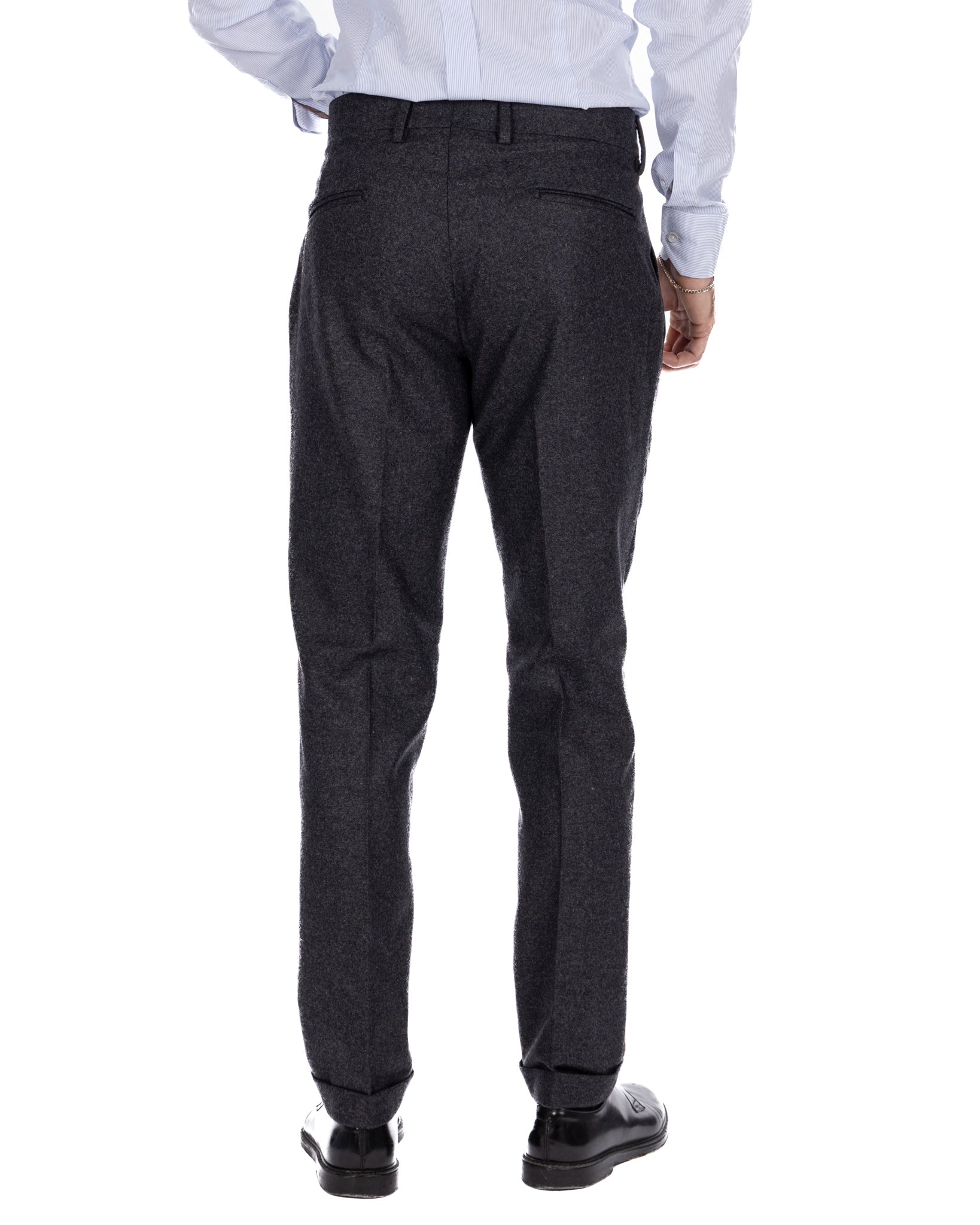 Canon charcoal flannel trousers
