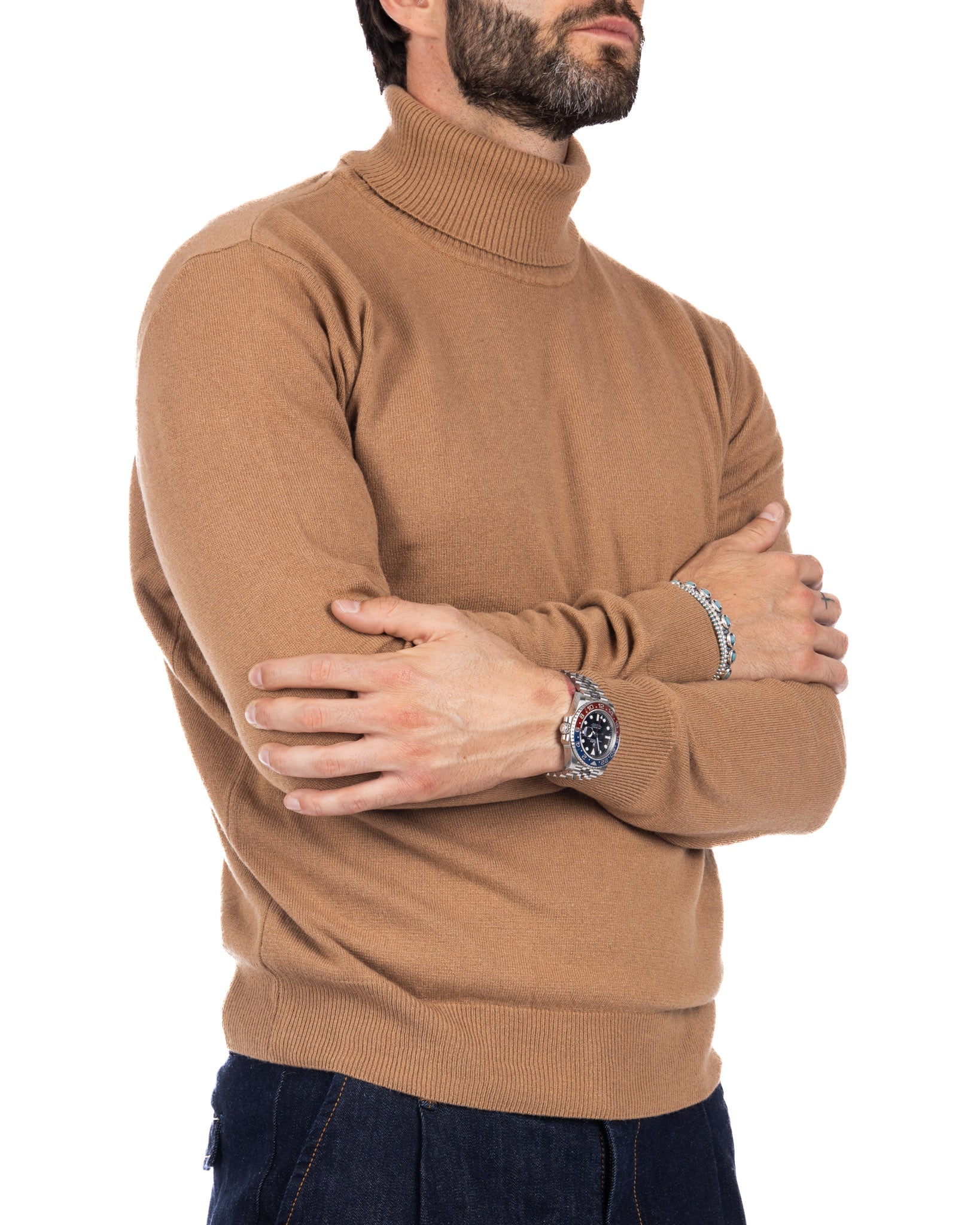 Lee - camel cashmere blend turtleneck