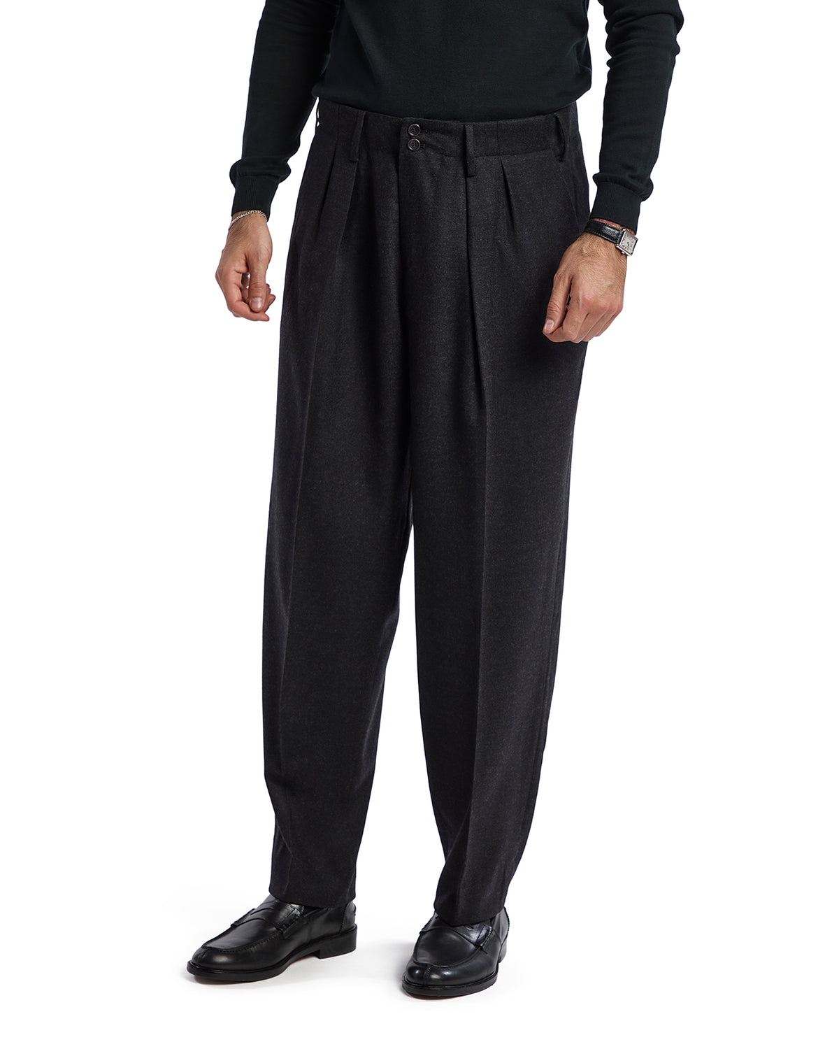 Drago anthracite flannel Rugby over trousers