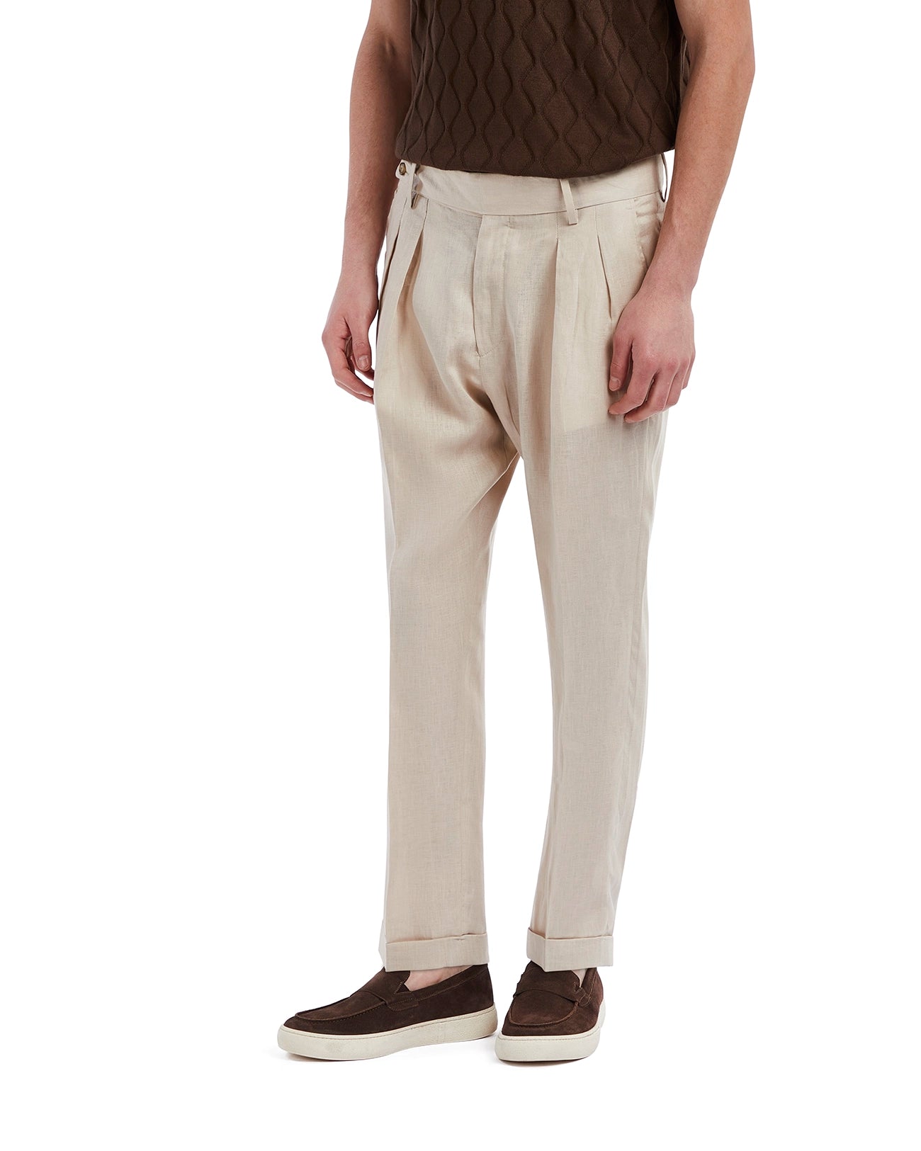 Cargese trousers in pure linen string