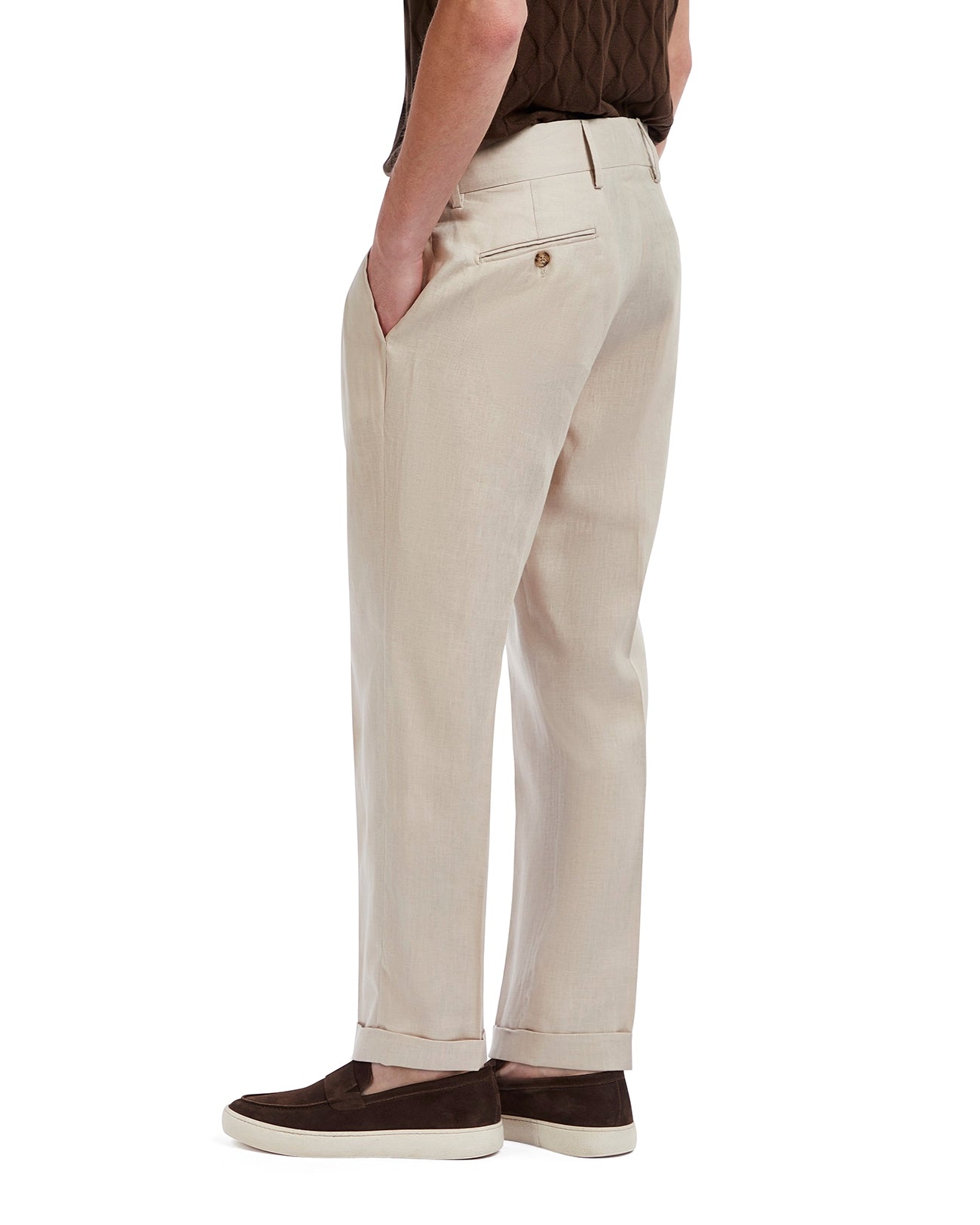 Cargese trousers in pure linen string