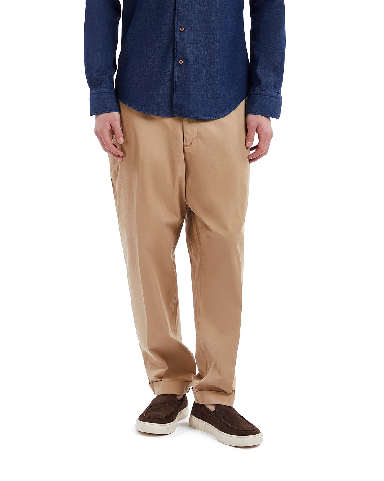 Pantalone Wels in cotone beige