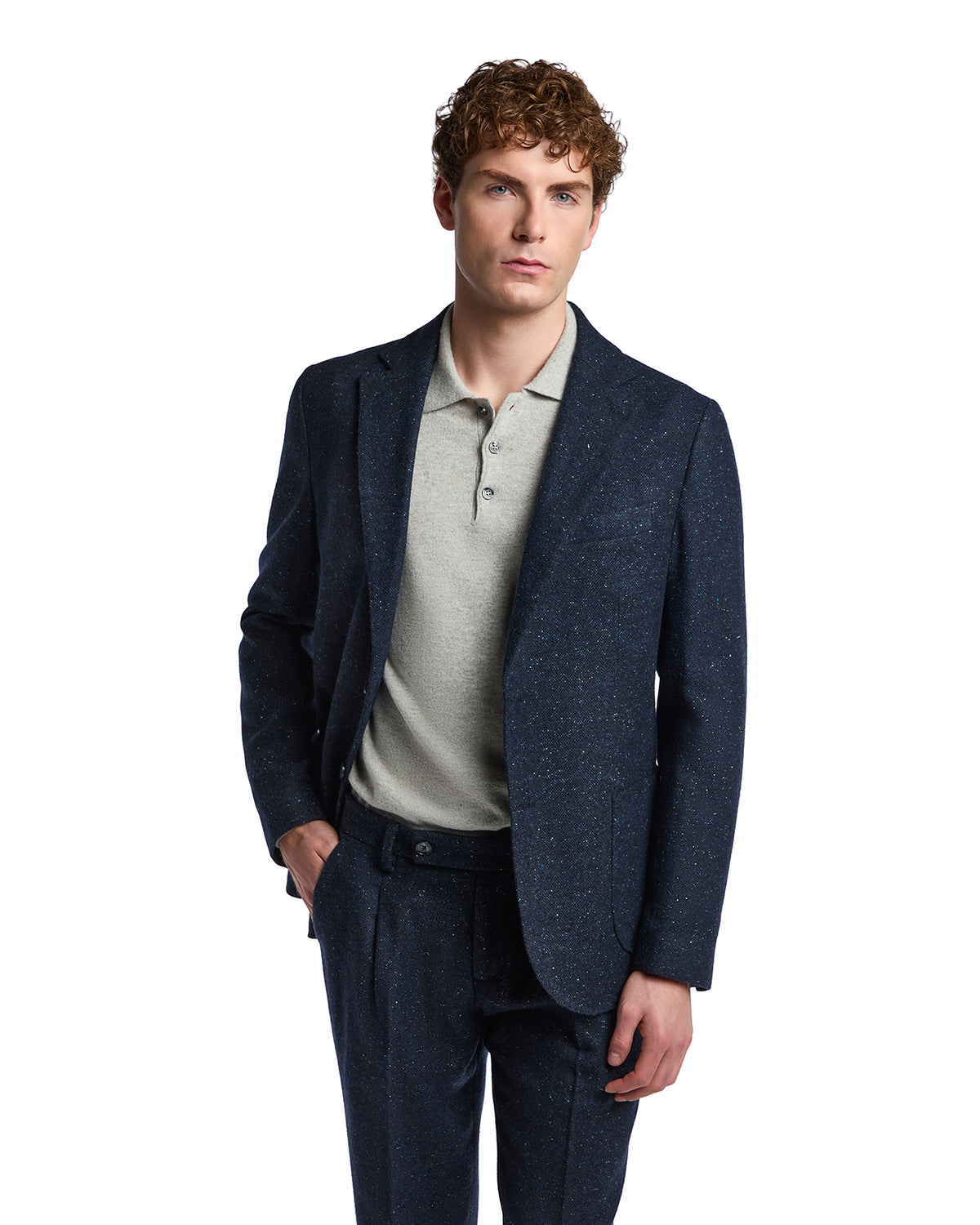 Chaqueta Pepe melange azul