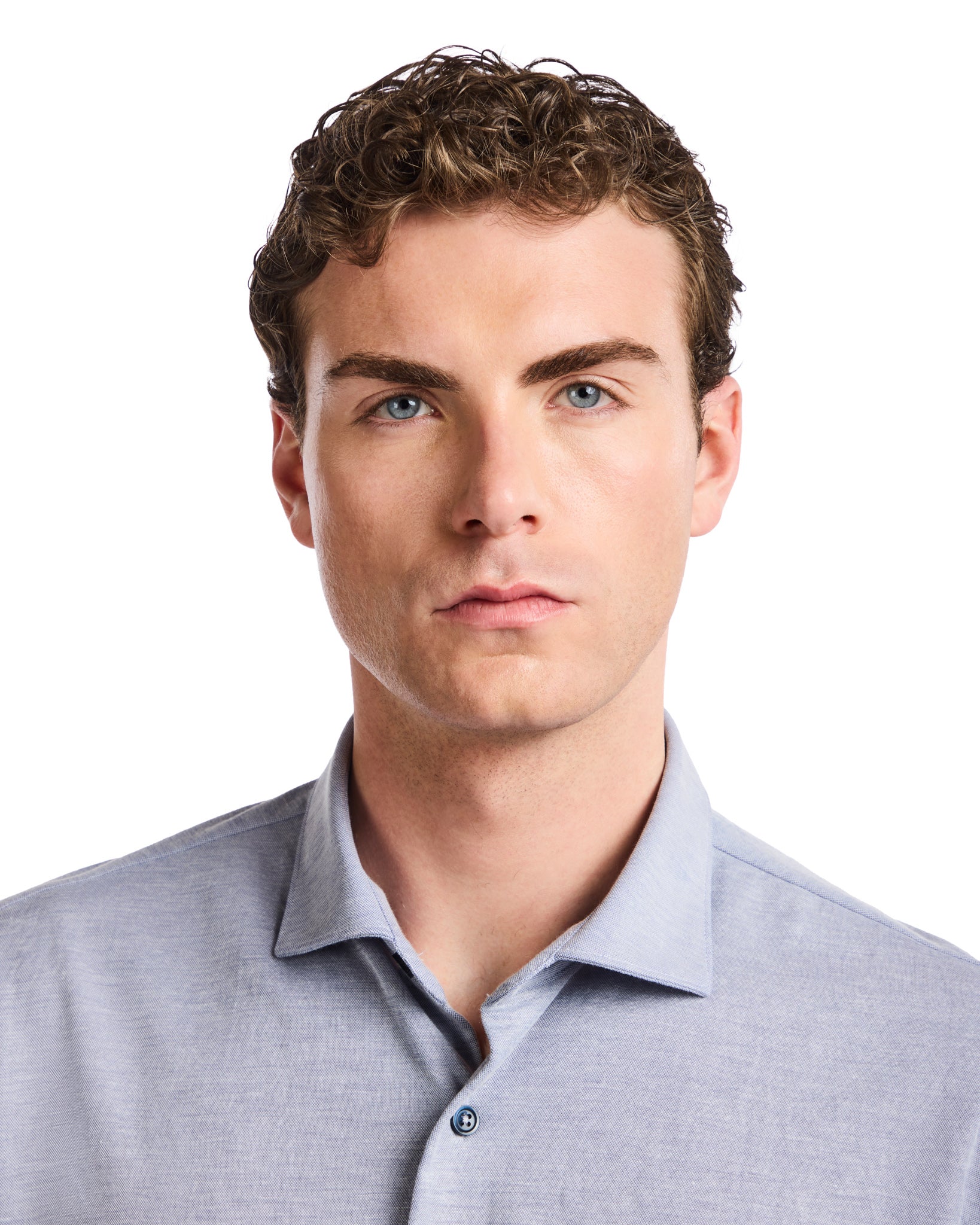 Camicia Quercia in jersey blu