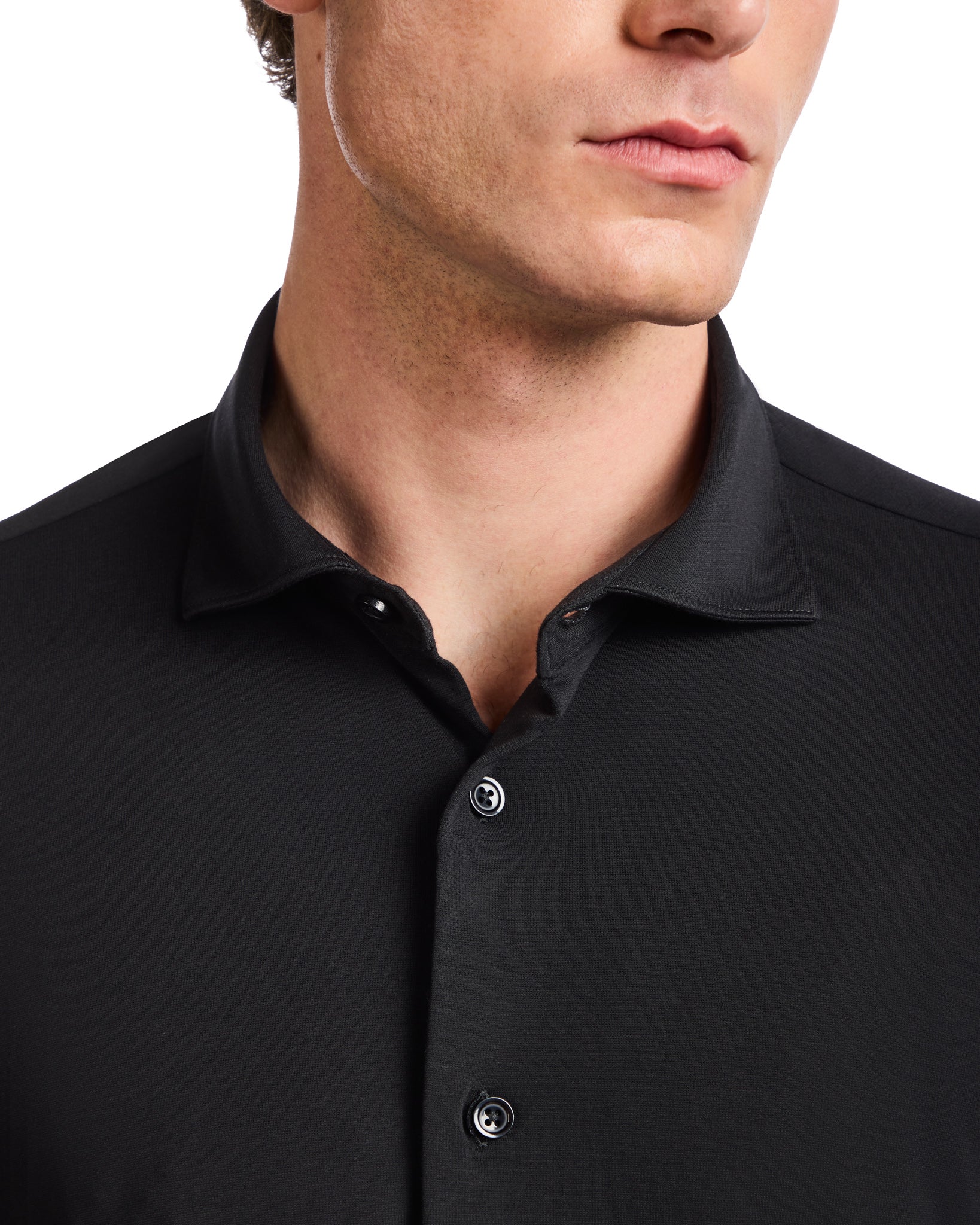 Camicia Radice in jersey nero