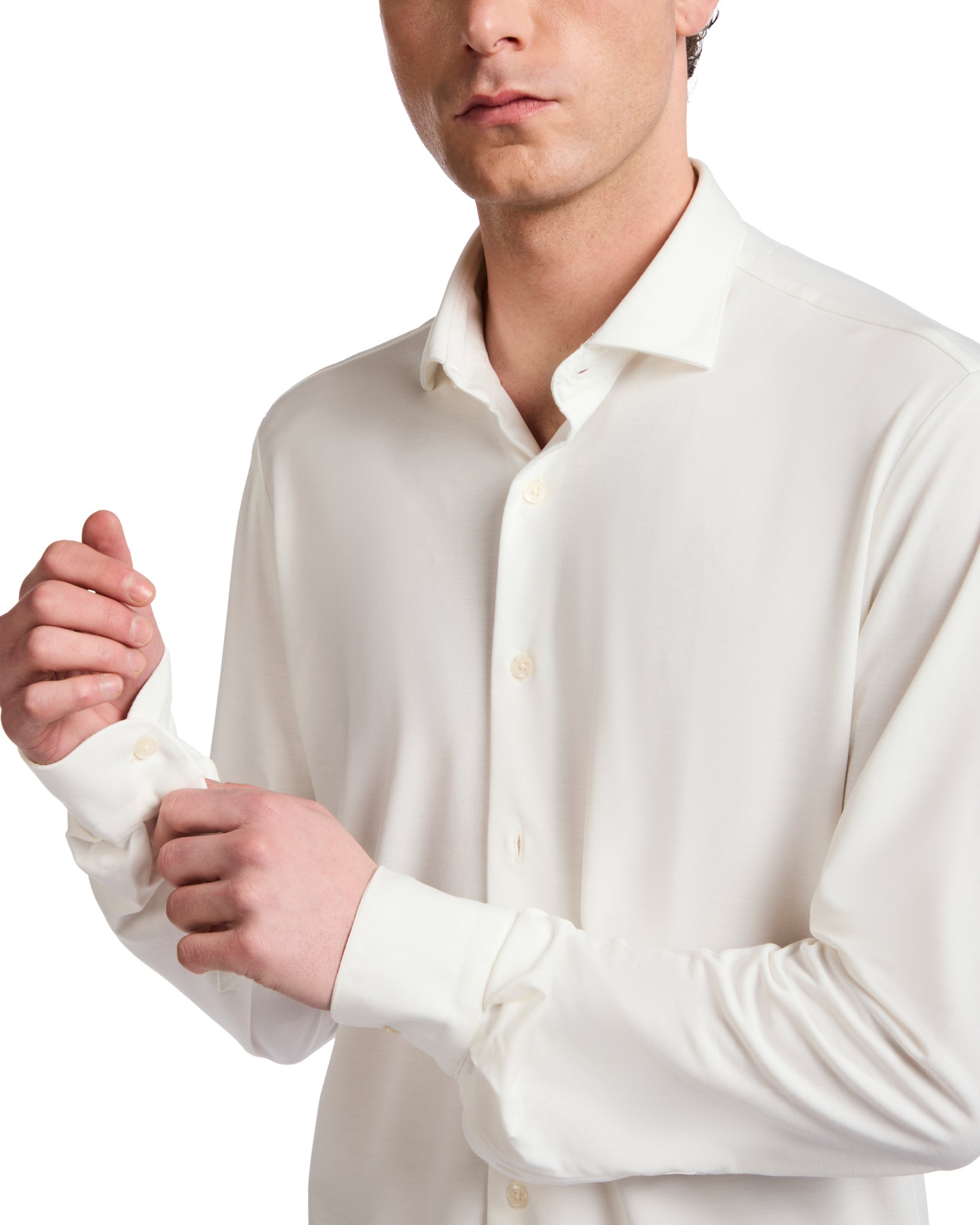 Camicia Radice in jersey panna