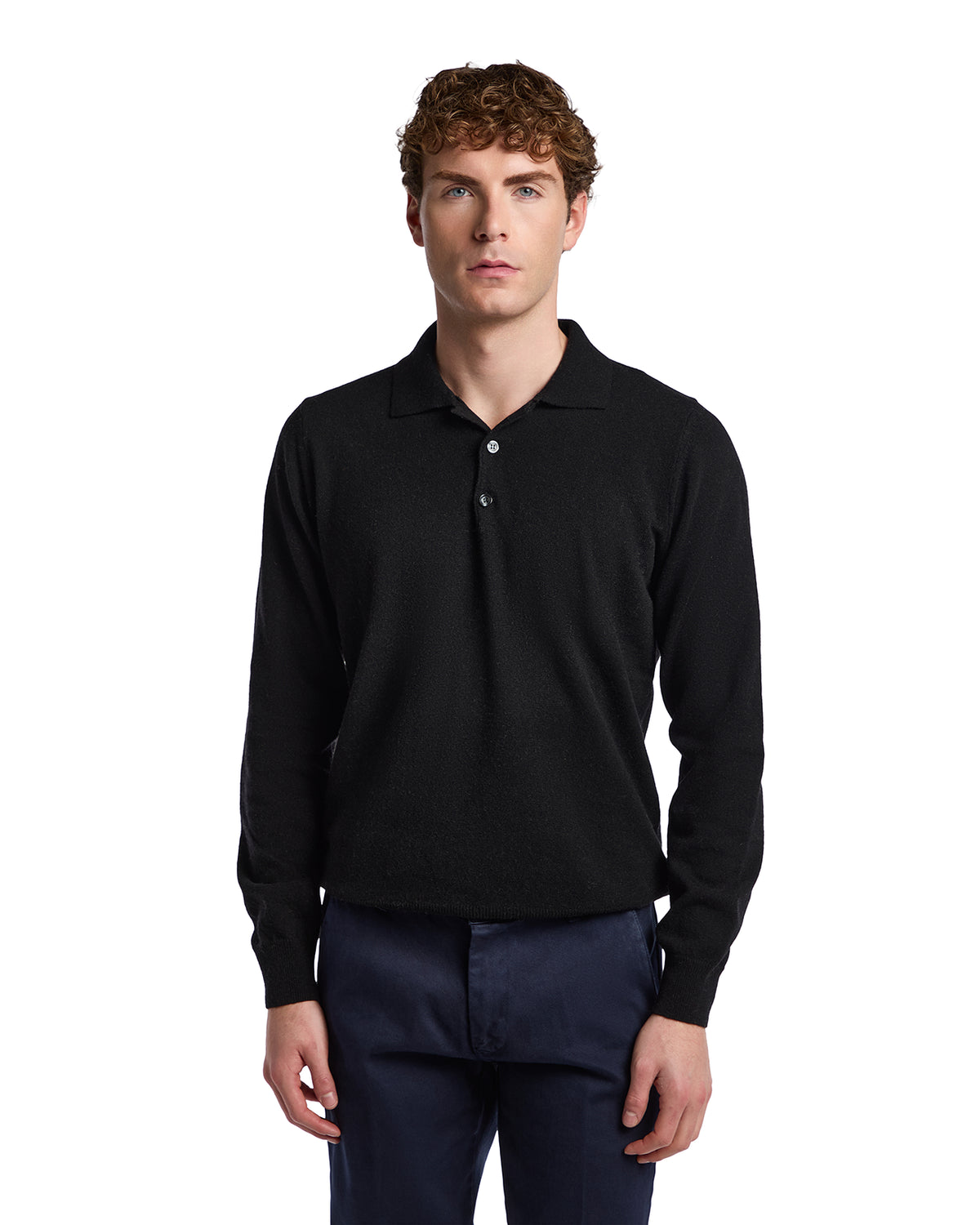 Polo Tiger in misto cachemire nera