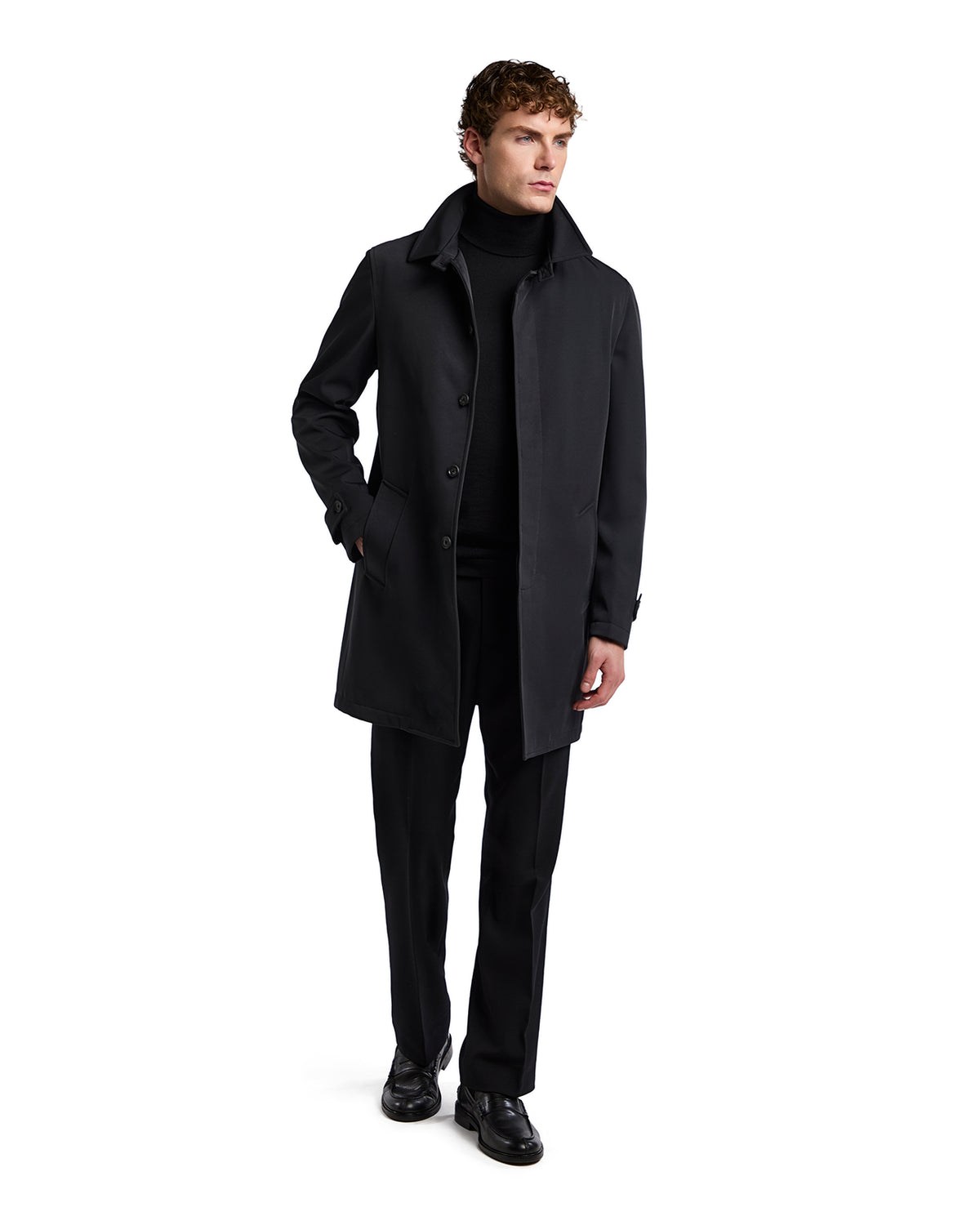 Gabardina técnica acolchada Tyler negra