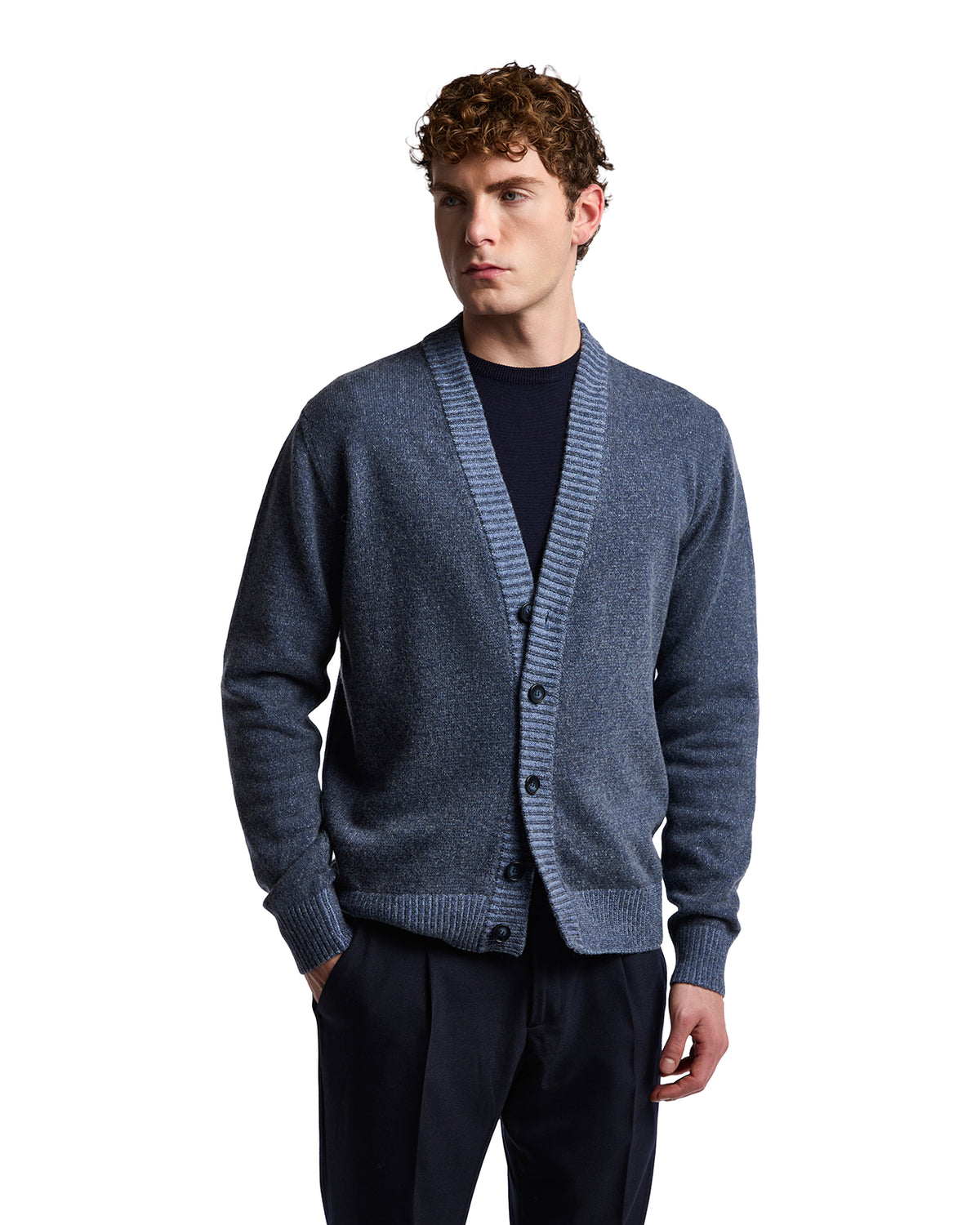 Cárdigan Vanisé de bouclé azul