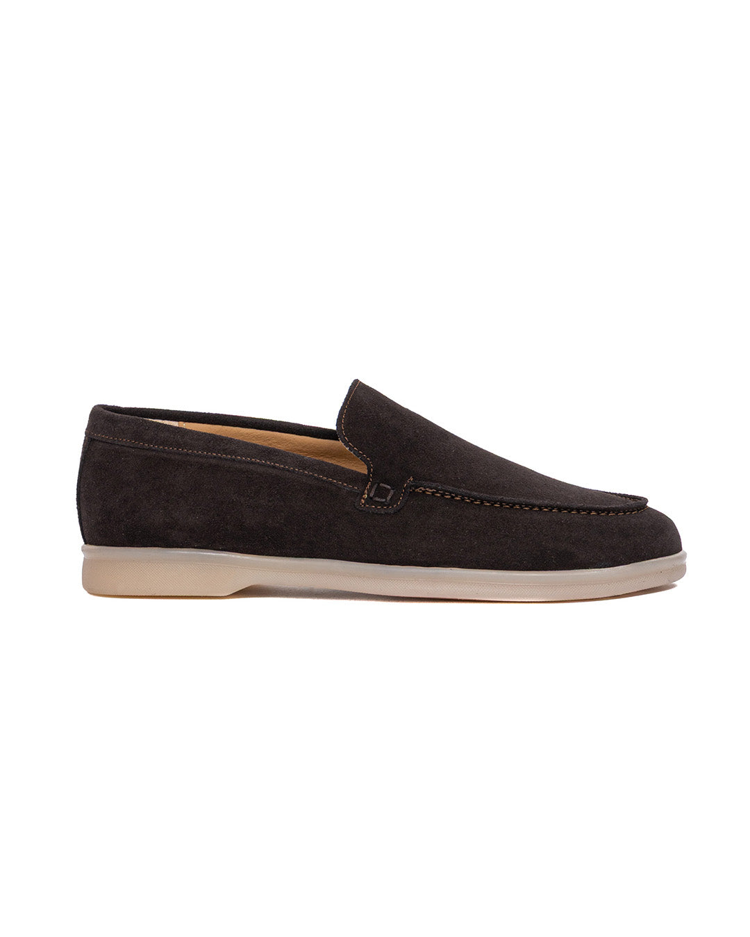 Valeri - mocassin en daim marron foncé