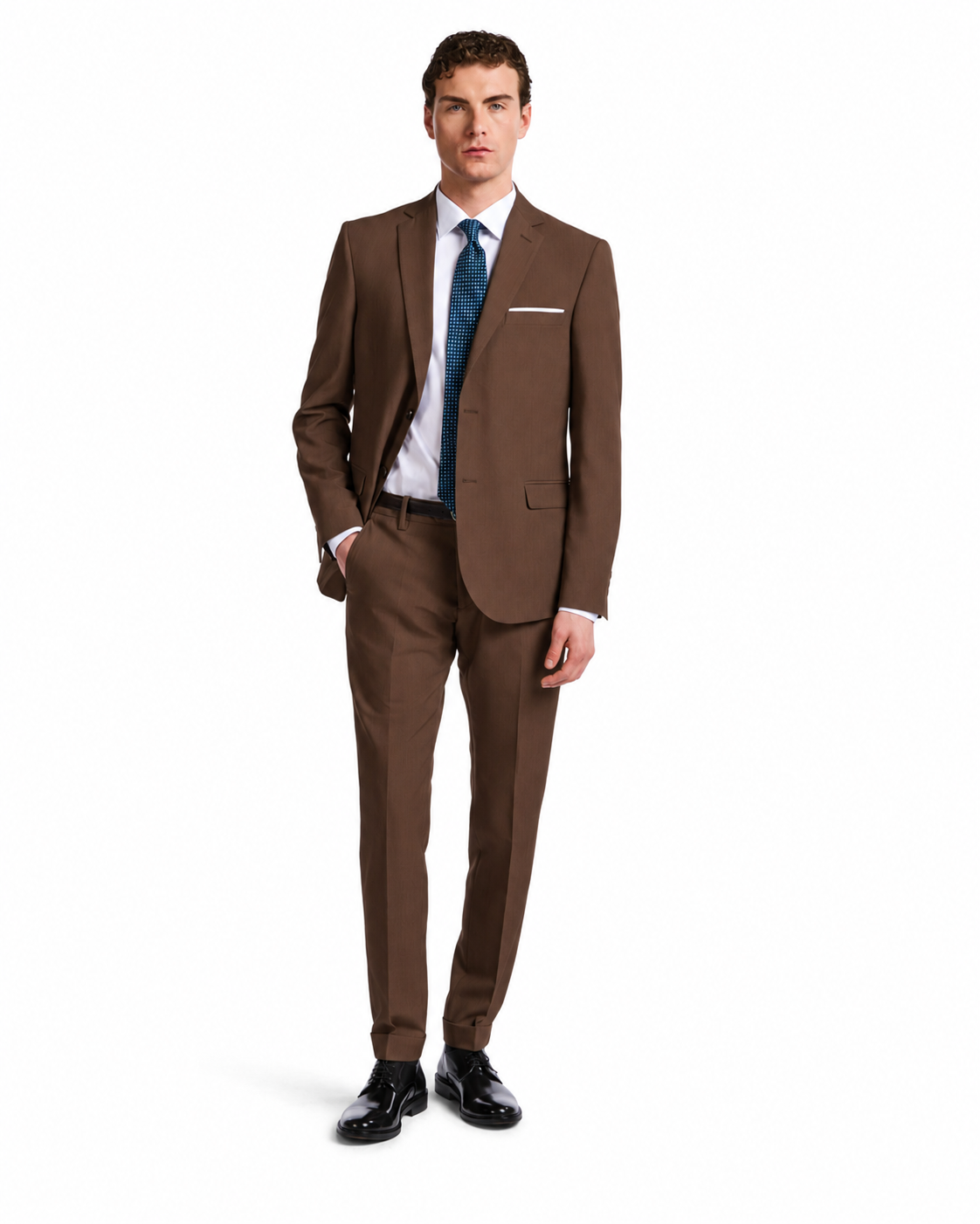 Berlin - dark brown basic dress