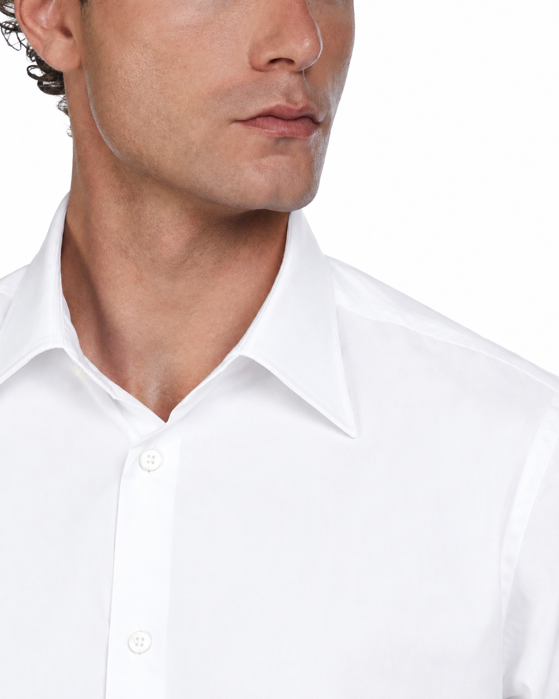Camicia Heckler bianca in popeline di cotone