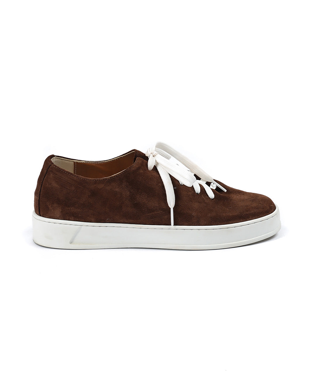 Steph - Dark brown suede sneakers