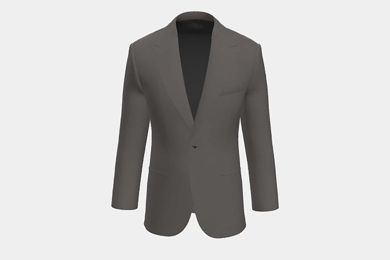 Canonico beige 110s wool tailored jacket
