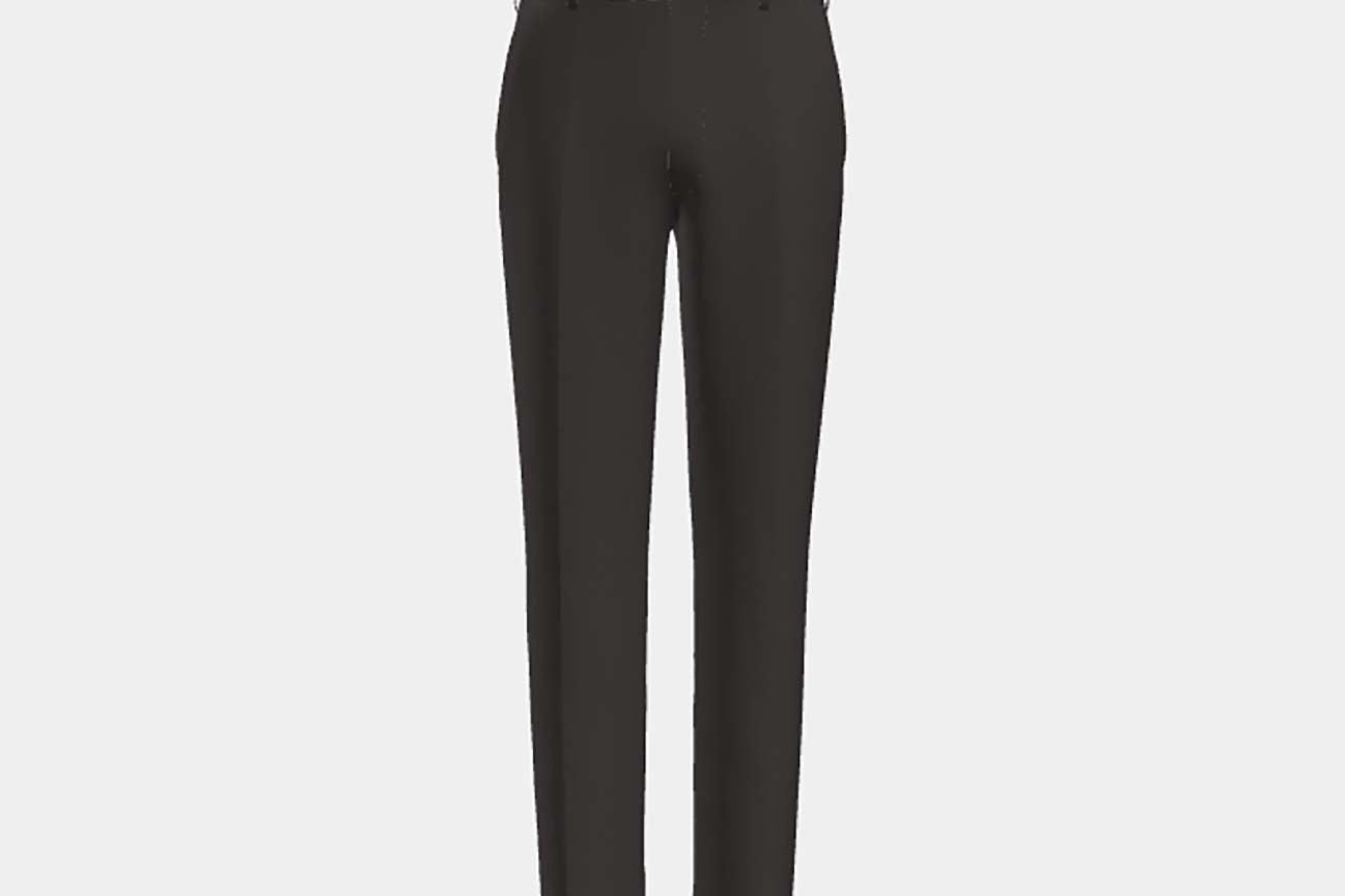 Loro Piana purple 150s wool tailored trousers