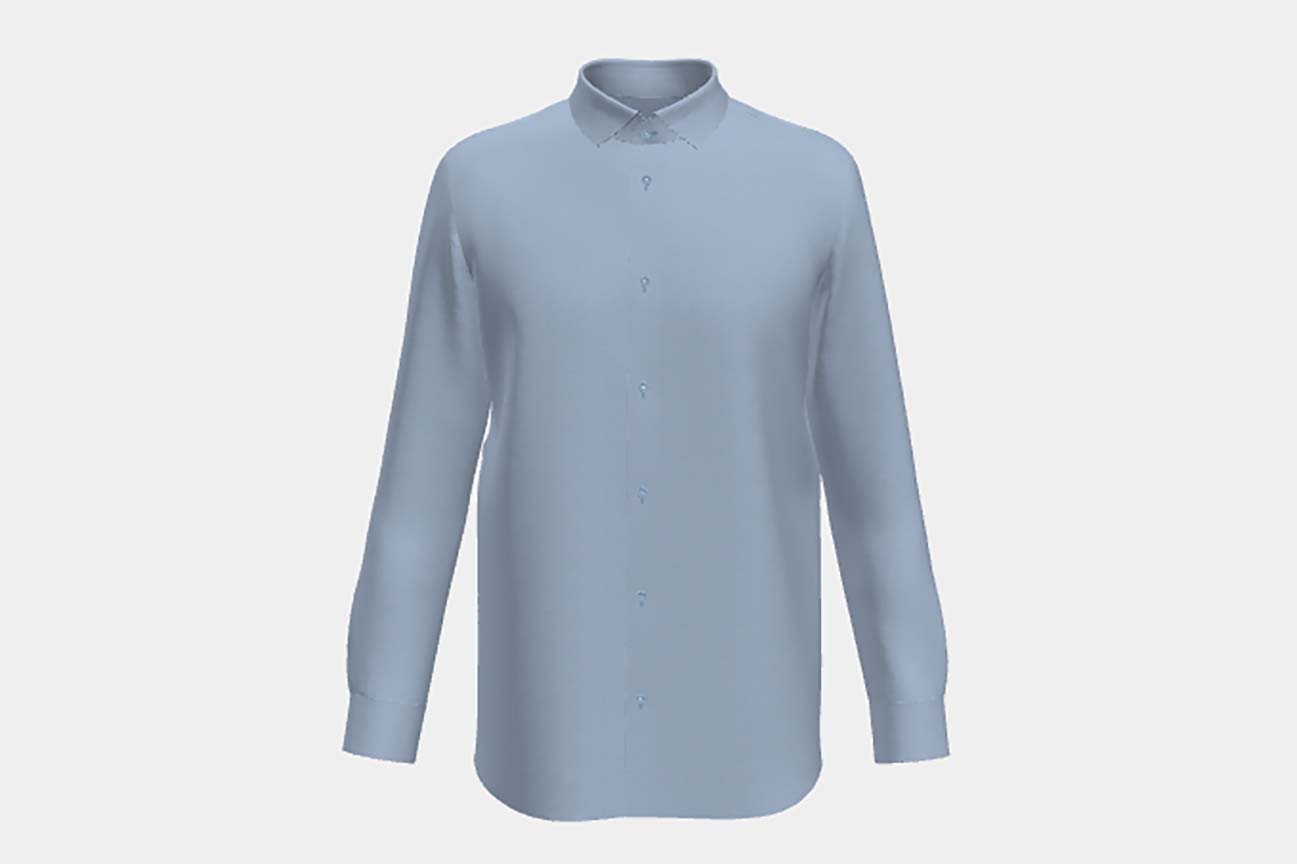 Camicia su misura lino e cotone grigio chiaro