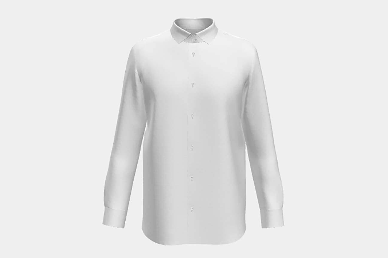 Camicia su misura bianco