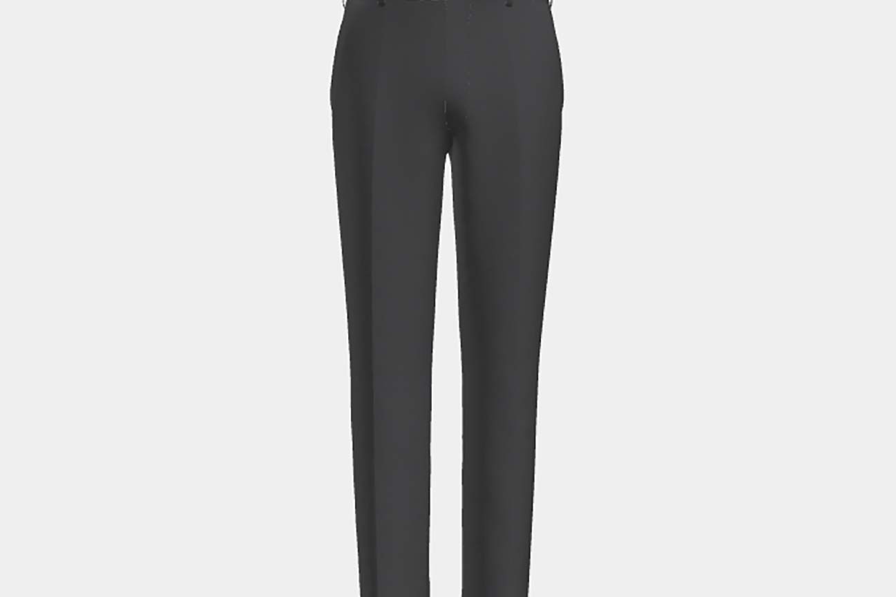 Tailored gray 130s wool trousers Caccioppoli